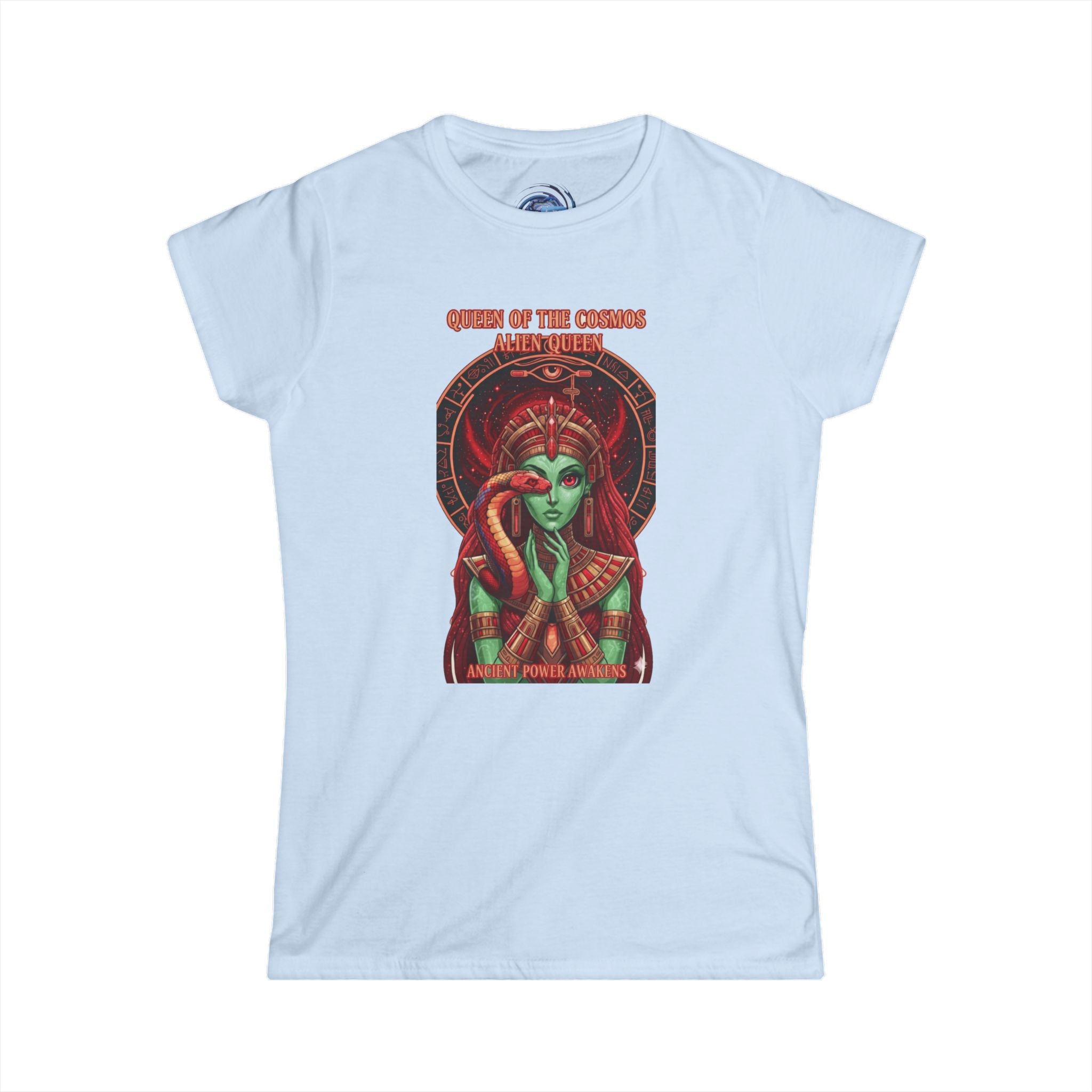 Queen of the Cosmos Women's Softstyle Tee, Celestial Graphic Tee, Astrology Shirt, Gift for Her, Festival Wear, Unique Astrology Apparel