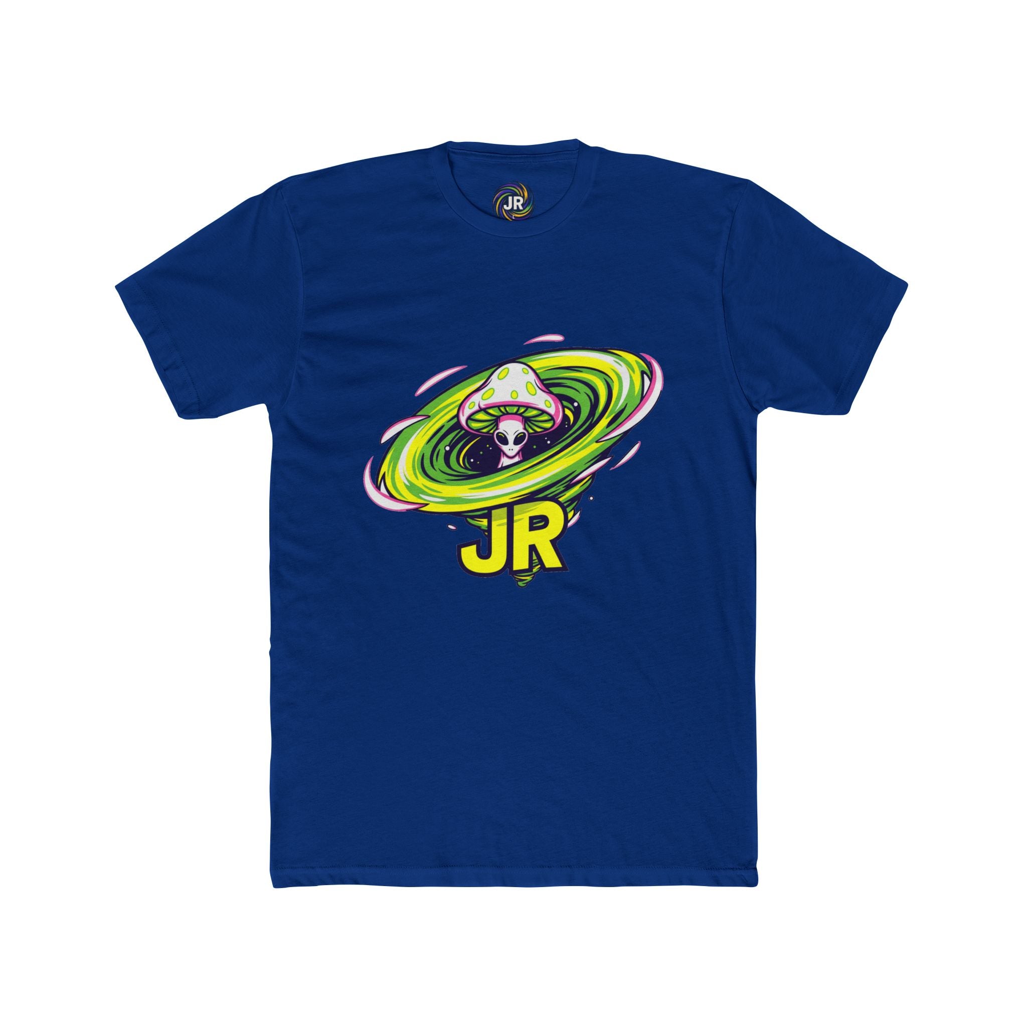 Vibrant Alien Graphic Tee, Unisex Cotton Crew Shirt, Fun Casual Wear, Perfect for Parties, Gifts for Sci-Fi Lovers, Summer Fashion