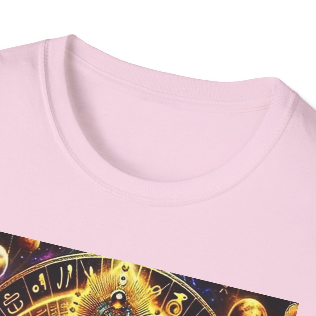 Cosmic Vibes Unisex T-Shirt, Spiritual Tee, Ankh Design Shirt, Festival Wear, Gift for Mystic Souls, Meditation Apparel