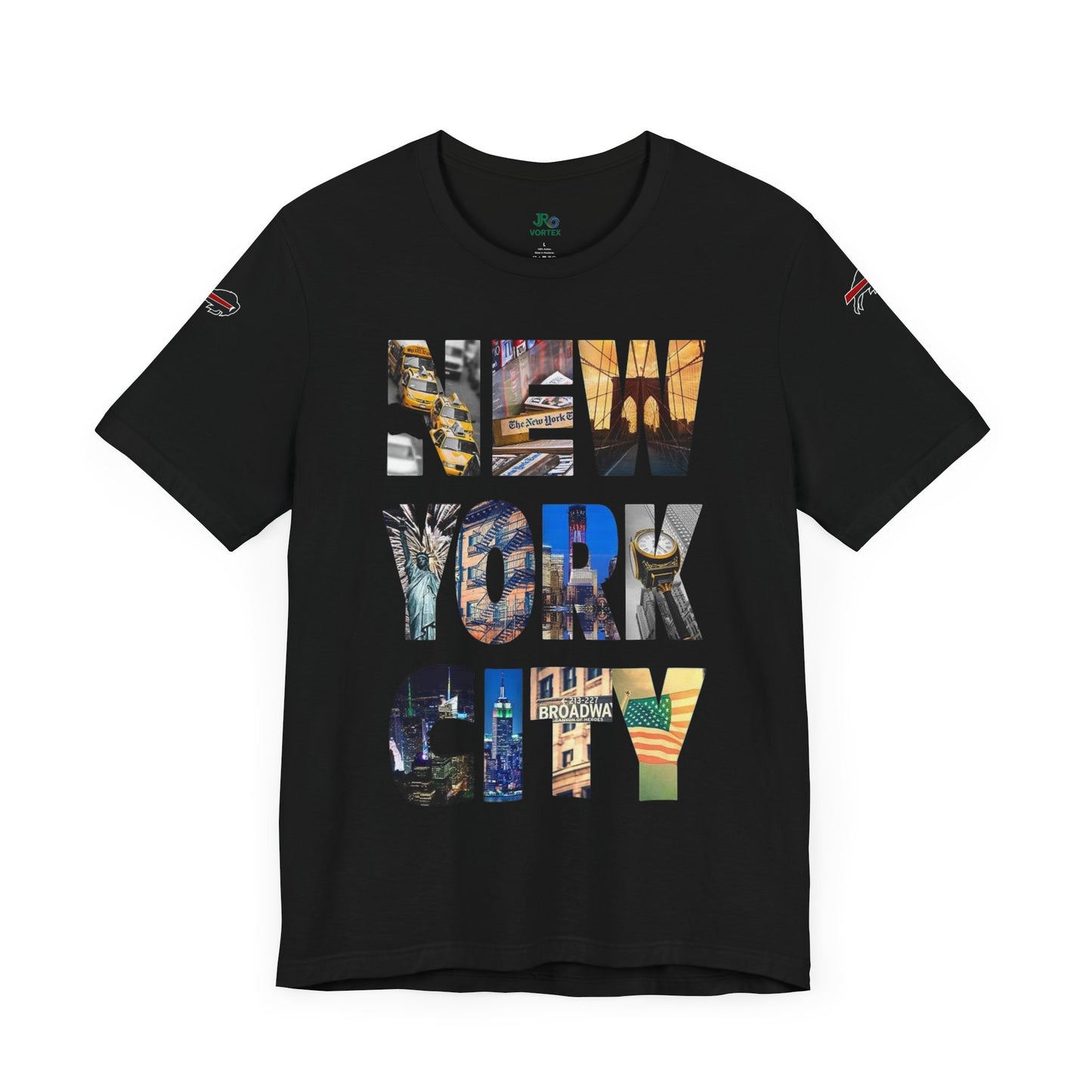 New York City & Bills Graphic Tee - Unisex Jersey Short Sleeve Shirt for Sports Fans