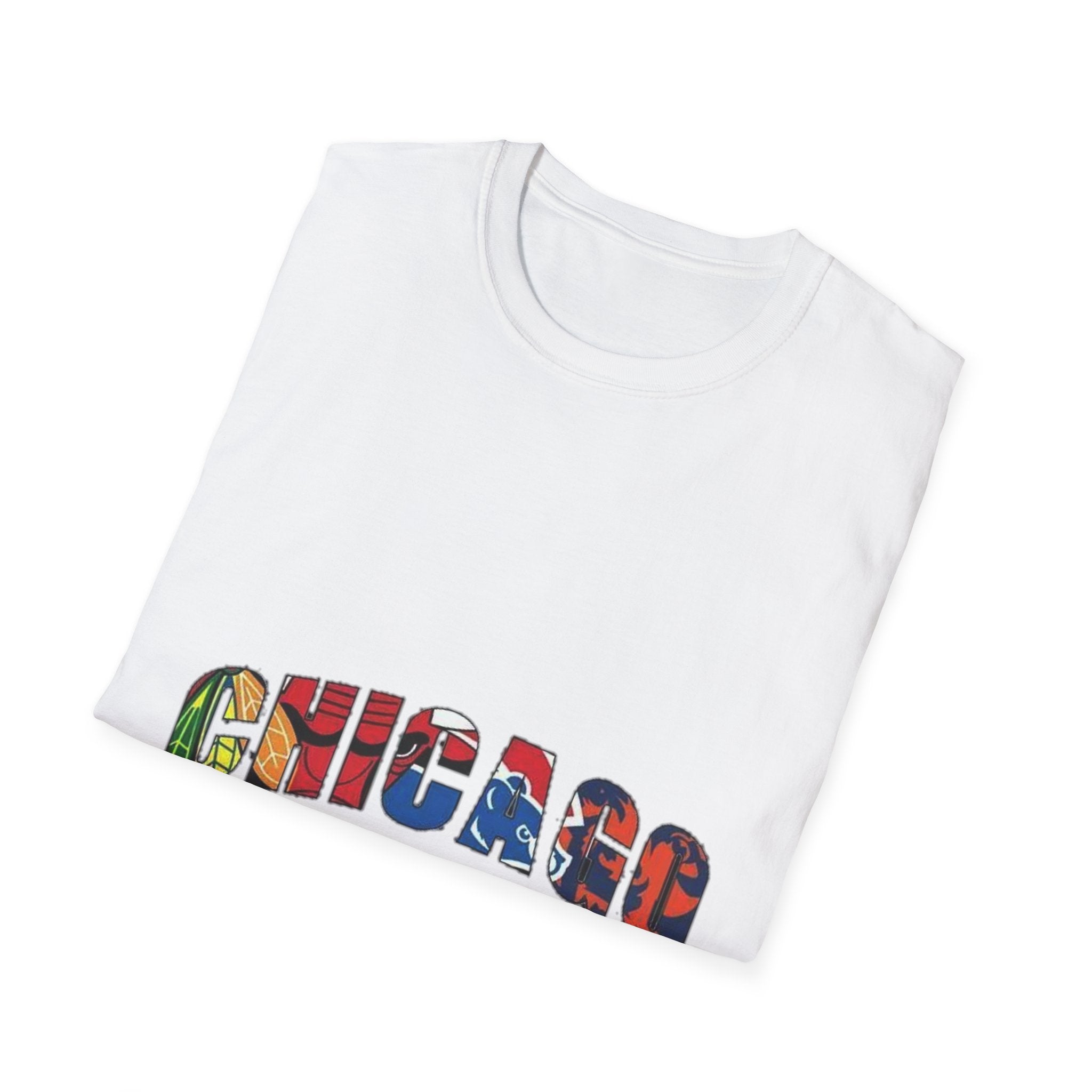 Chicago Colorful Graphic Unisex Softstyle T-Shirt