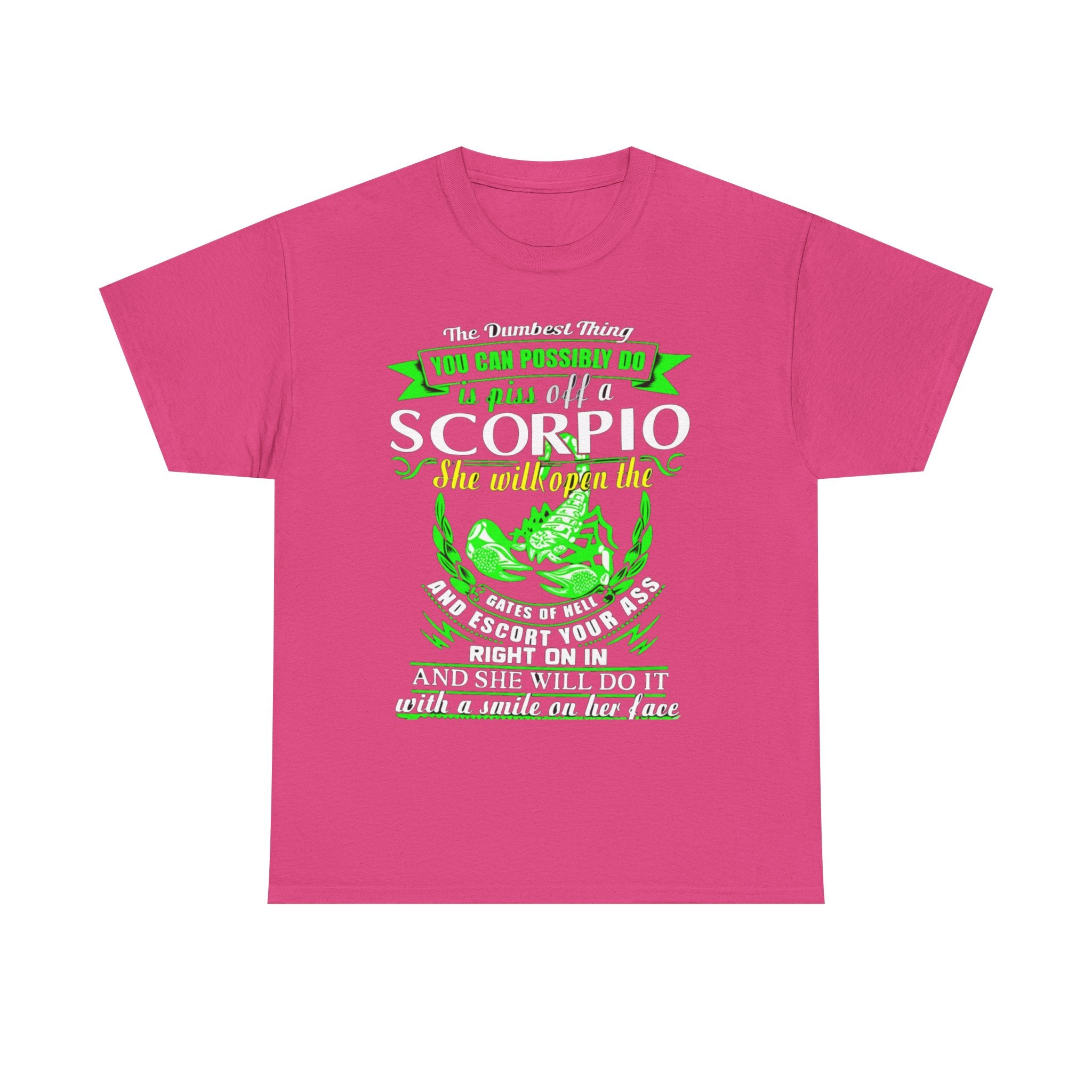 Scorpio Quote Tee, Unisex Heavy Cotton T-Shirt for Astrology Lovers, Birthday Gift, Zodiac Apparel, Unique Graphic Tee