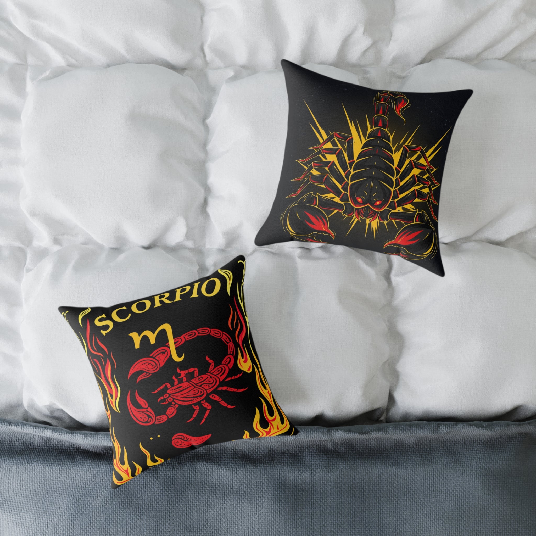 Scorpio Zodiac Pillows, Astrology Home Decor, Unique Gifts for Scorpio Season, Decorative Throw Cushion, Personalized Astrological Gift