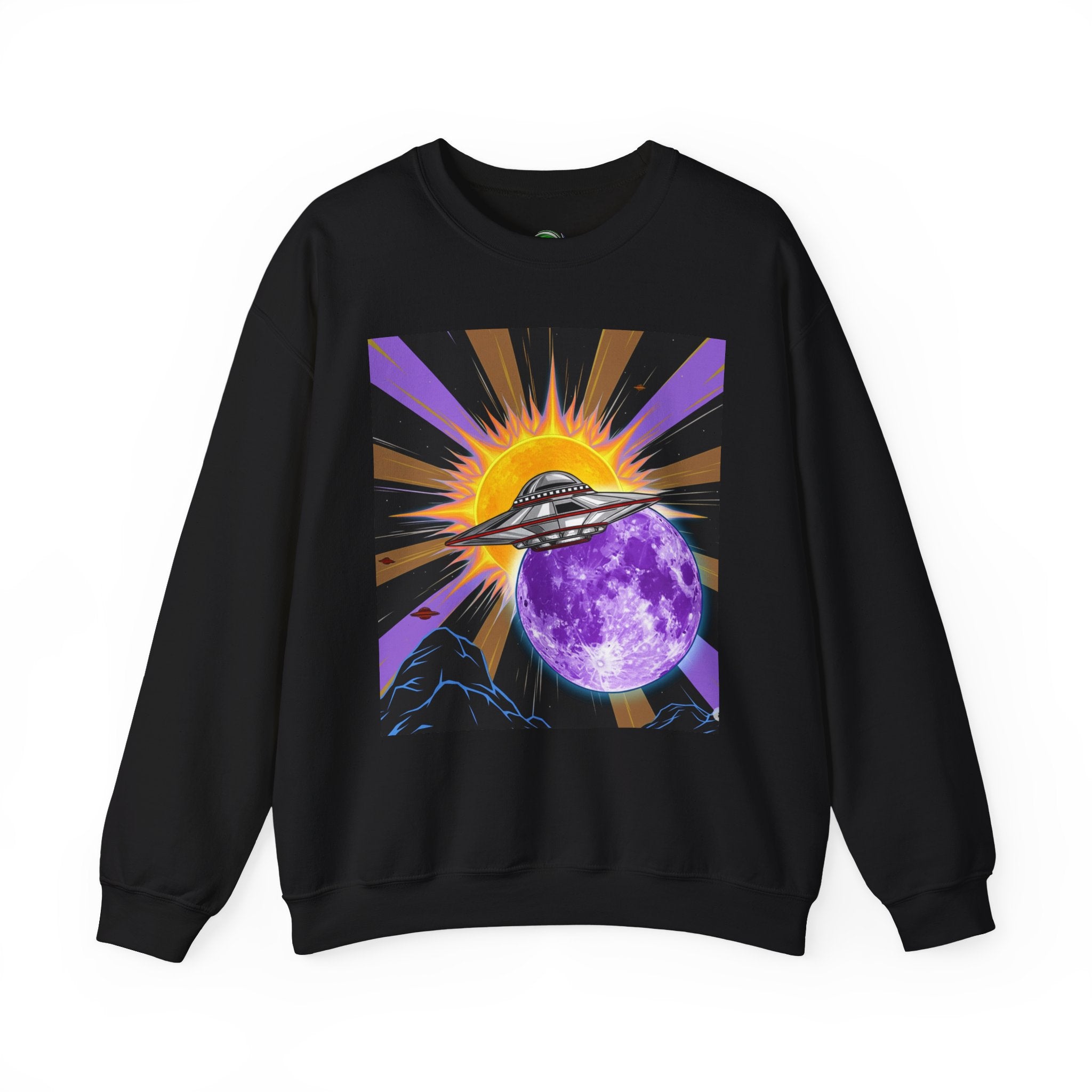 Cosmic Vibes Crewneck Sweatshirt, UFO Graphic Sweatshirt, Unisex Space Sweatshirt, Retro Astronaut Apparel, Gifts for Space Lovers, [...]