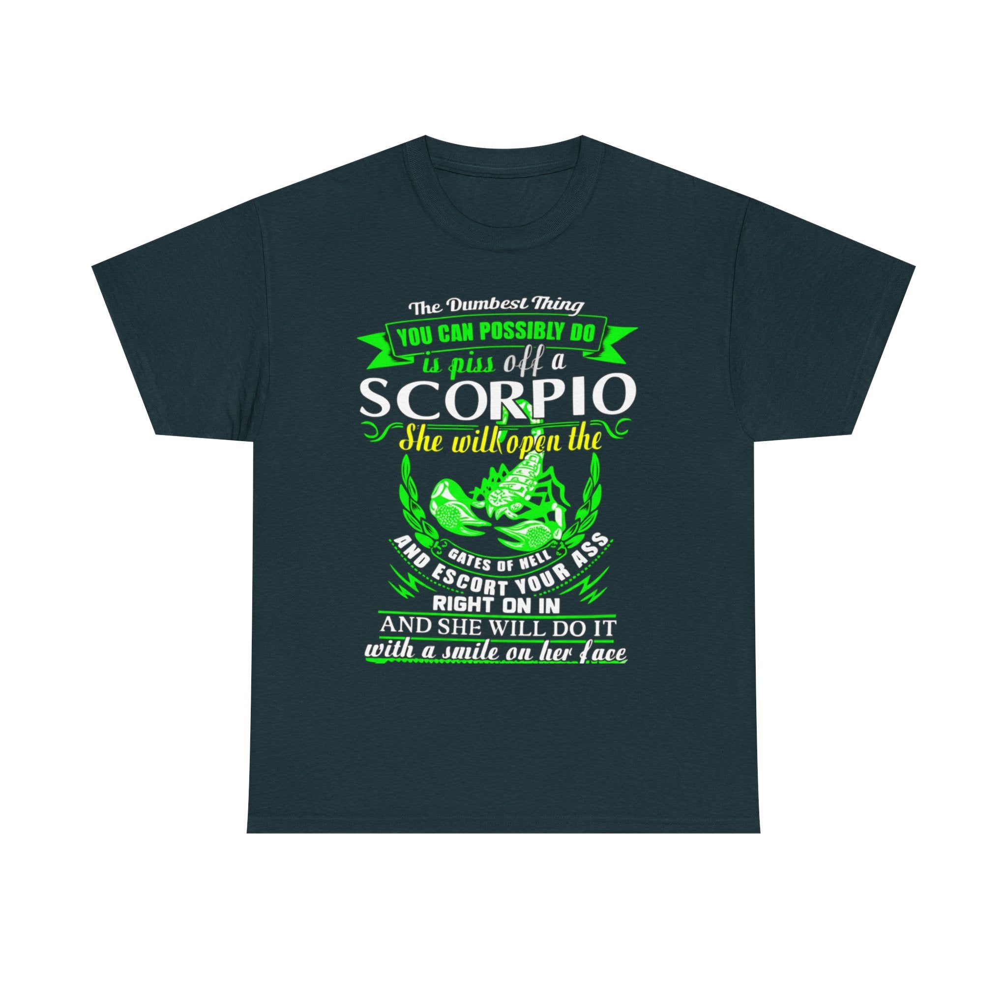 Scorpio Quote Tee, Unisex Heavy Cotton T-Shirt for Astrology Lovers, Birthday Gift, Zodiac Apparel, Unique Graphic Tee
