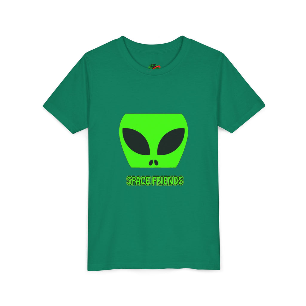 Space Friends Youth Tee, Alien Graphic T-Shirt, Fun Kids Tee, Science Fiction Gift, Space Lover Shirt