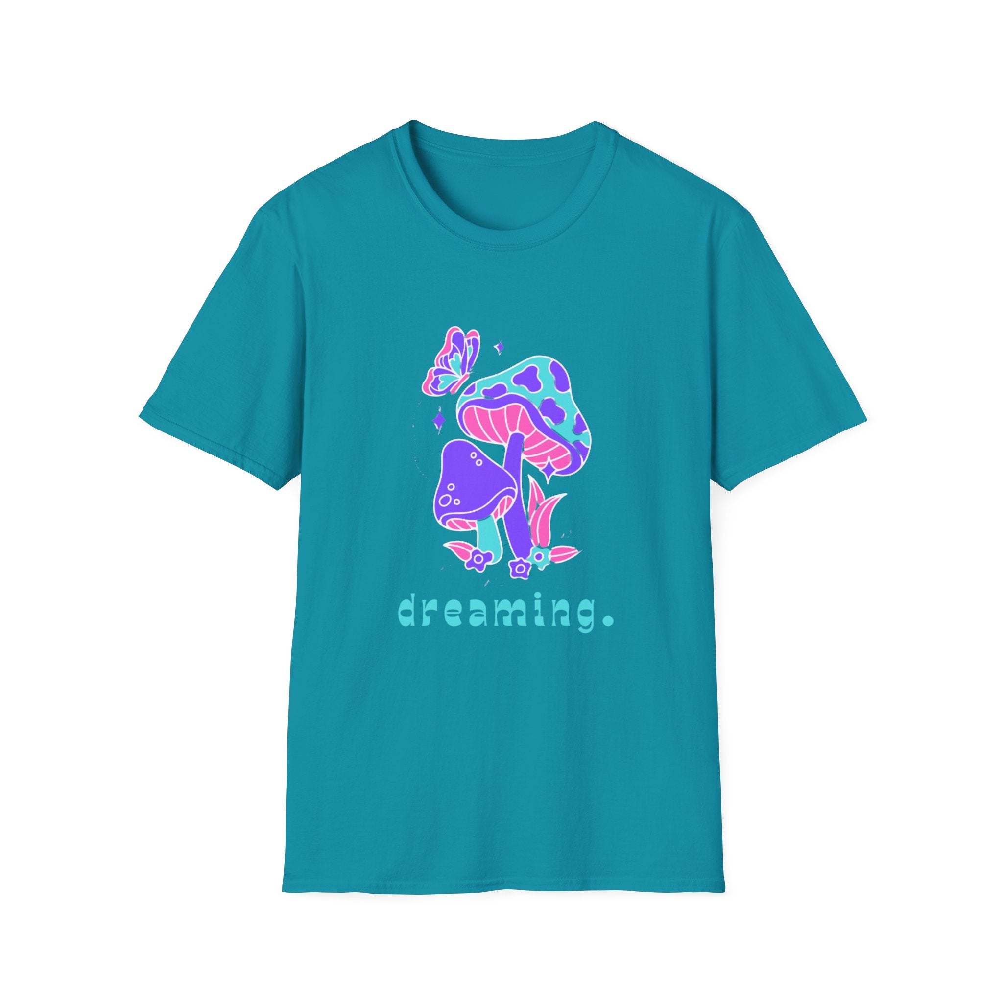 Dreamy Unisex Softstyle T-Shirt, Whimsical Shirt, Casual Wear, Nature Lover Gift, Eco-Friendly Tee, Unique Graphic Tee