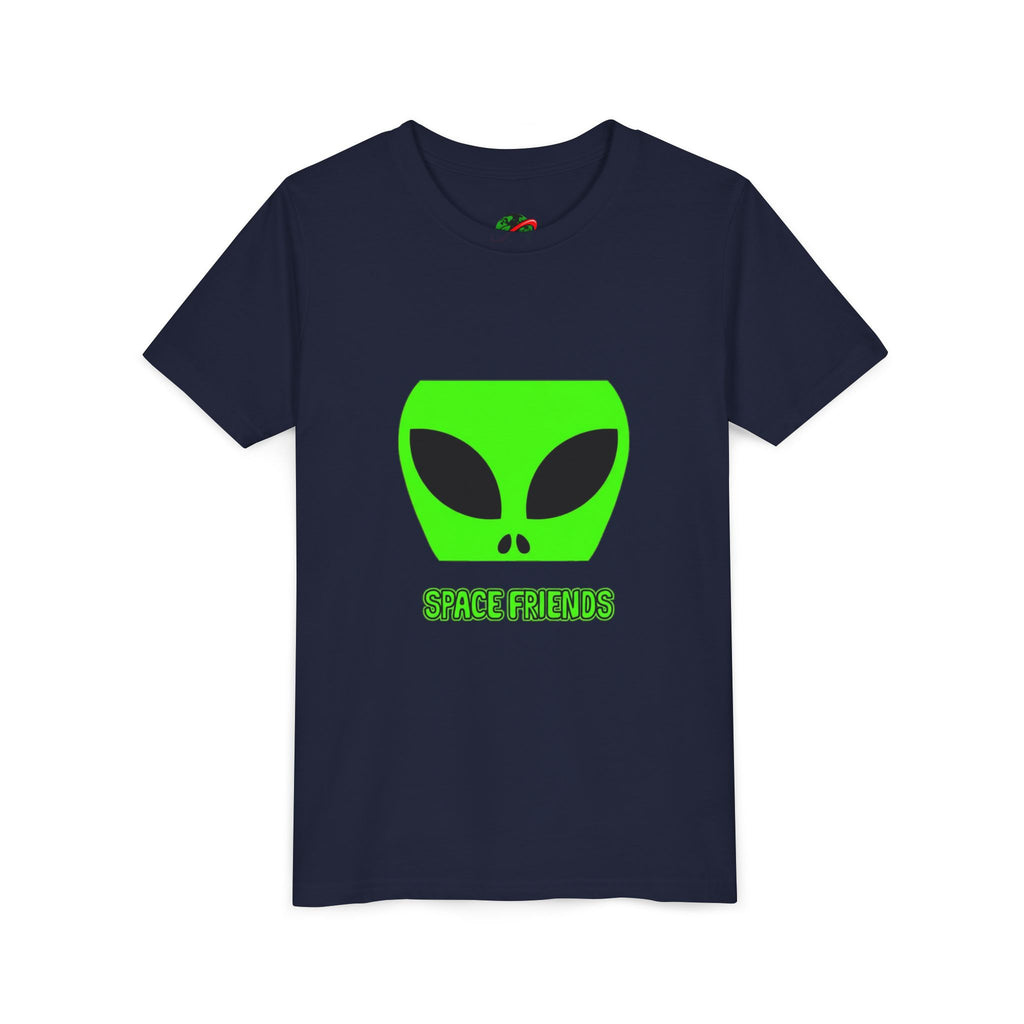 Space Friends Youth Tee, Alien Graphic T-Shirt, Fun Kids Tee, Science Fiction Gift, Space Lover Shirt