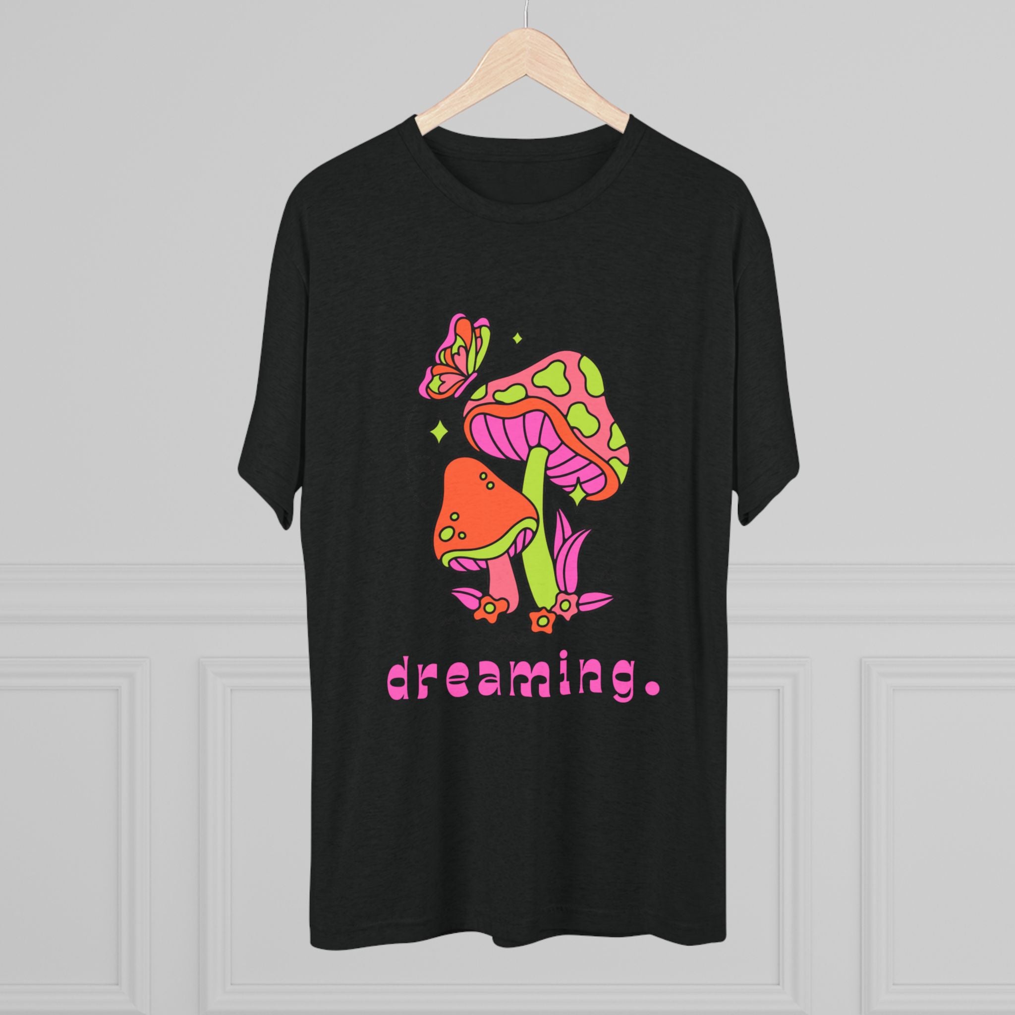 Dreamy Mushroom Unisex Tee, Cute Graphic Tee, Gifts for Dreamers, Casual Wear, Nature Lover's Apparel, Festival T-Shirt
