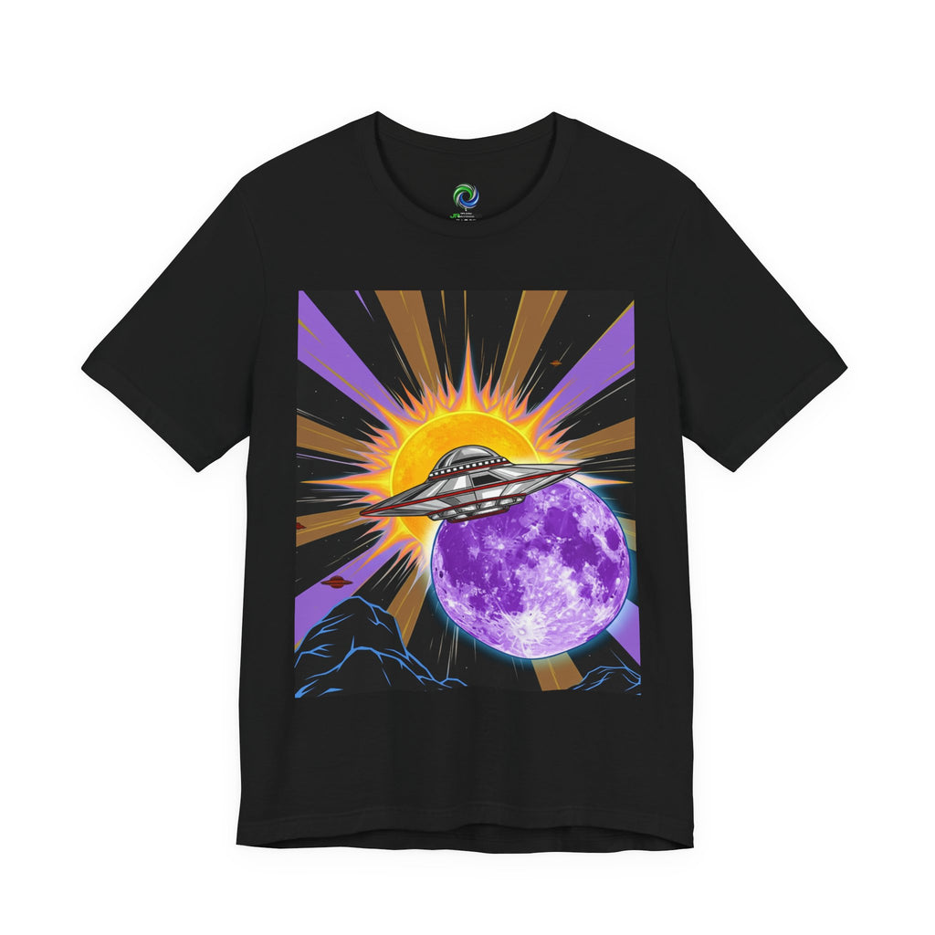 Cosmic UFO Tee for Space Lovers, Retro Graphic Tee, Unisex Planet Shirt, Alien Graphic Tee, Gift for Astronaut Fans
