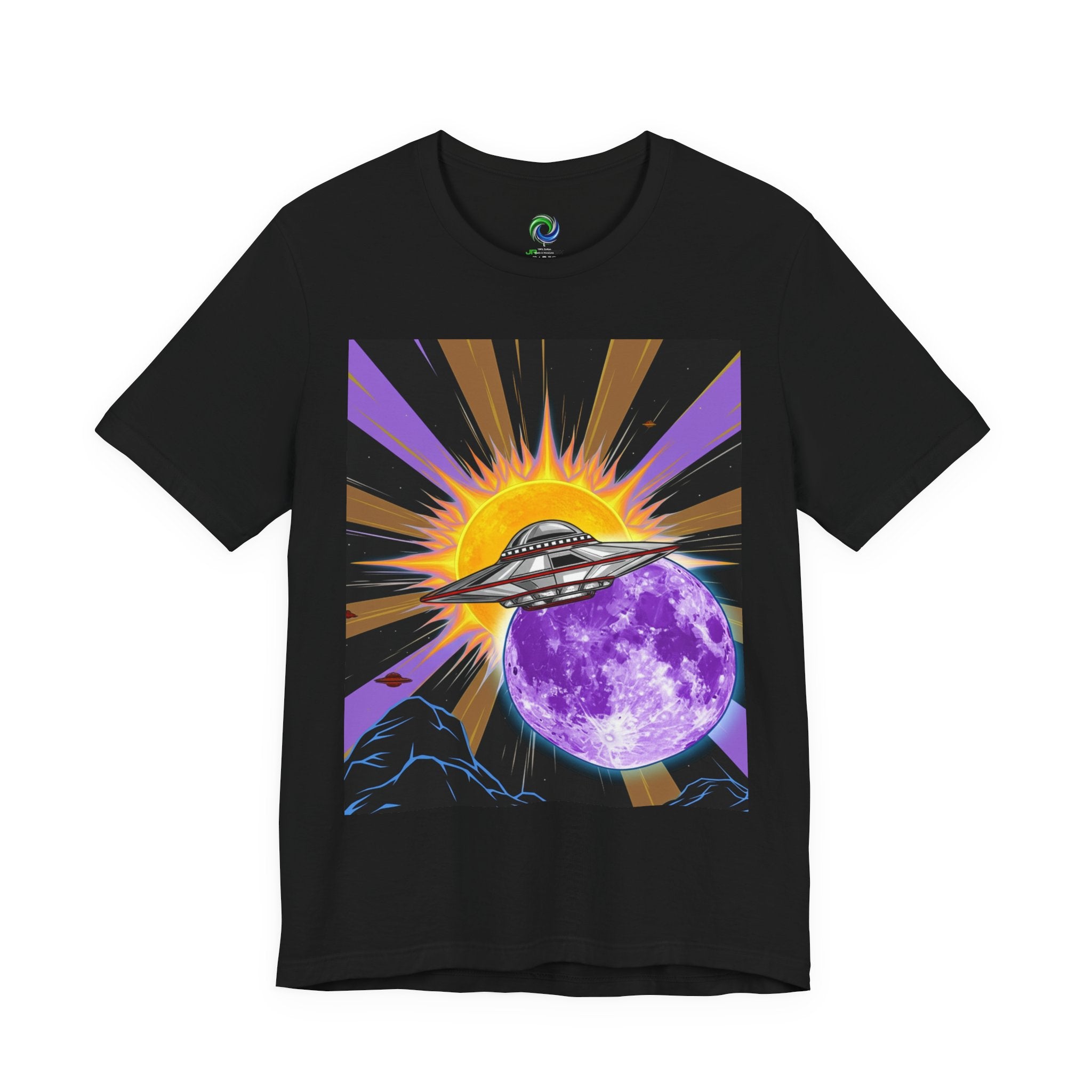 Cosmic UFO Tee for Space Lovers, Retro Graphic Tee, Unisex Planet Shirt, Alien Graphic Tee, Gift for Astronaut Fans