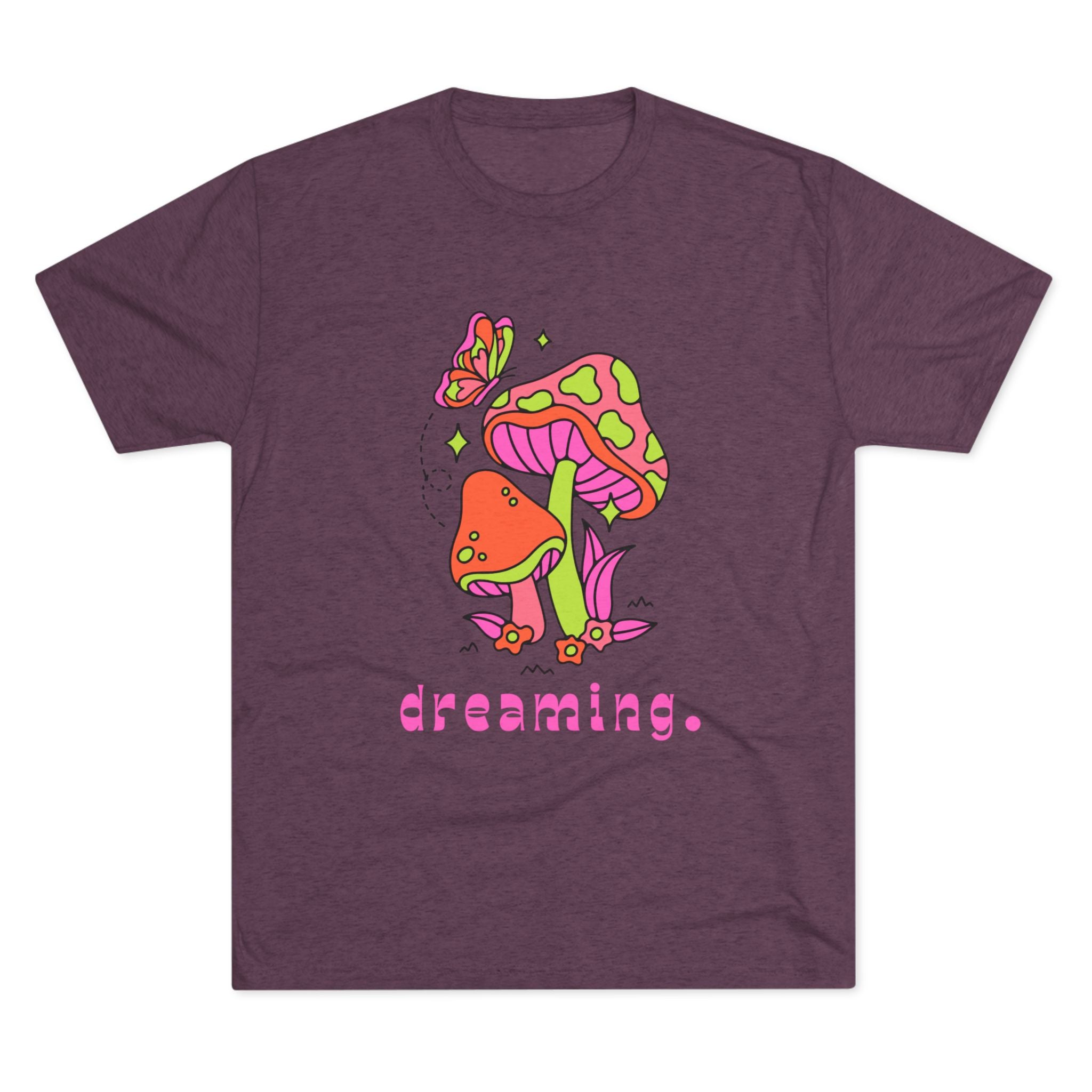 Dreamy Mushroom Unisex Tee, Cute Graphic Tee, Gifts for Dreamers, Casual Wear, Nature Lover's Apparel, Festival T-Shirt