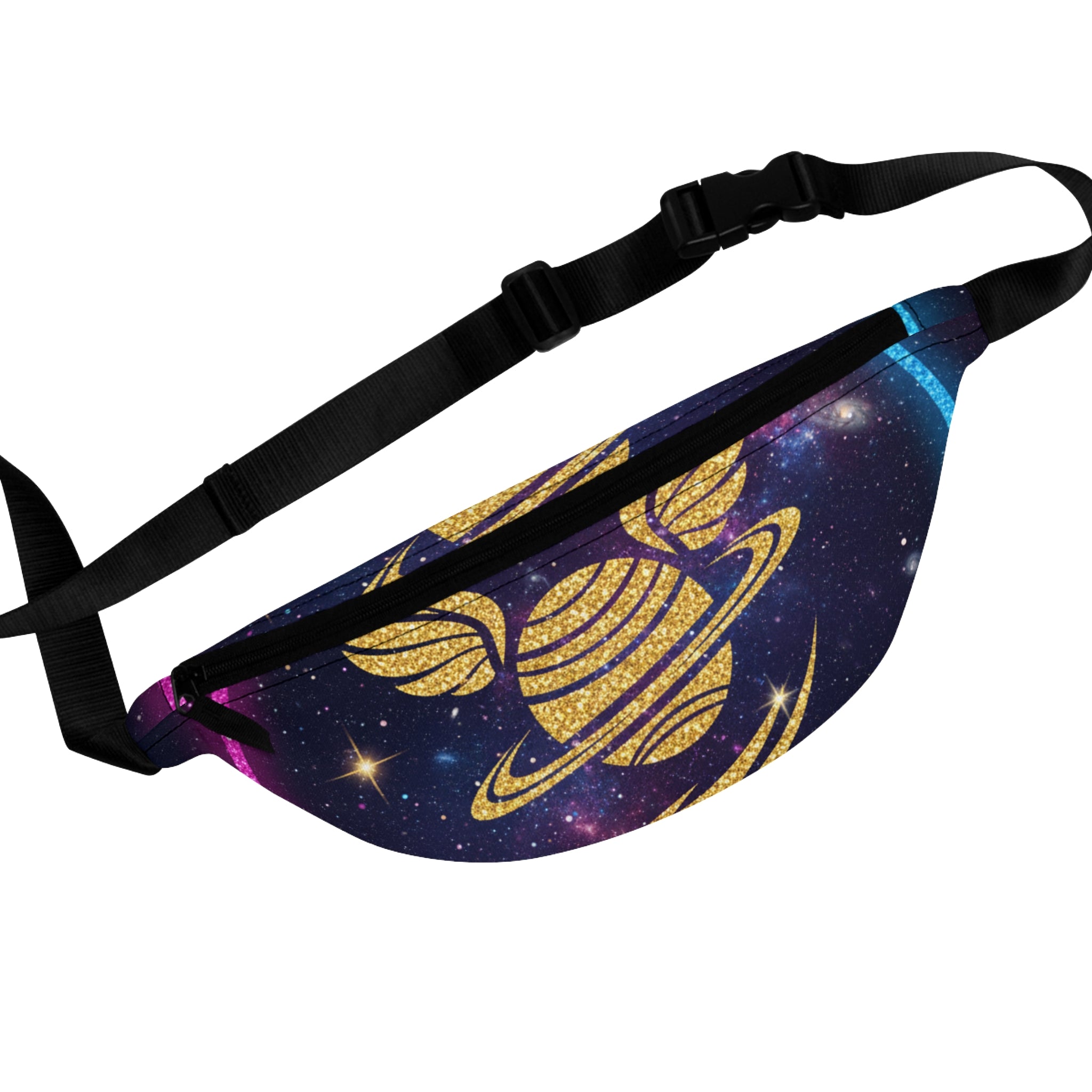 Celestial Glitter Fanny Pack | Galaxy Waist Bag for Festivals, Sports, Travel, Party, Gifts