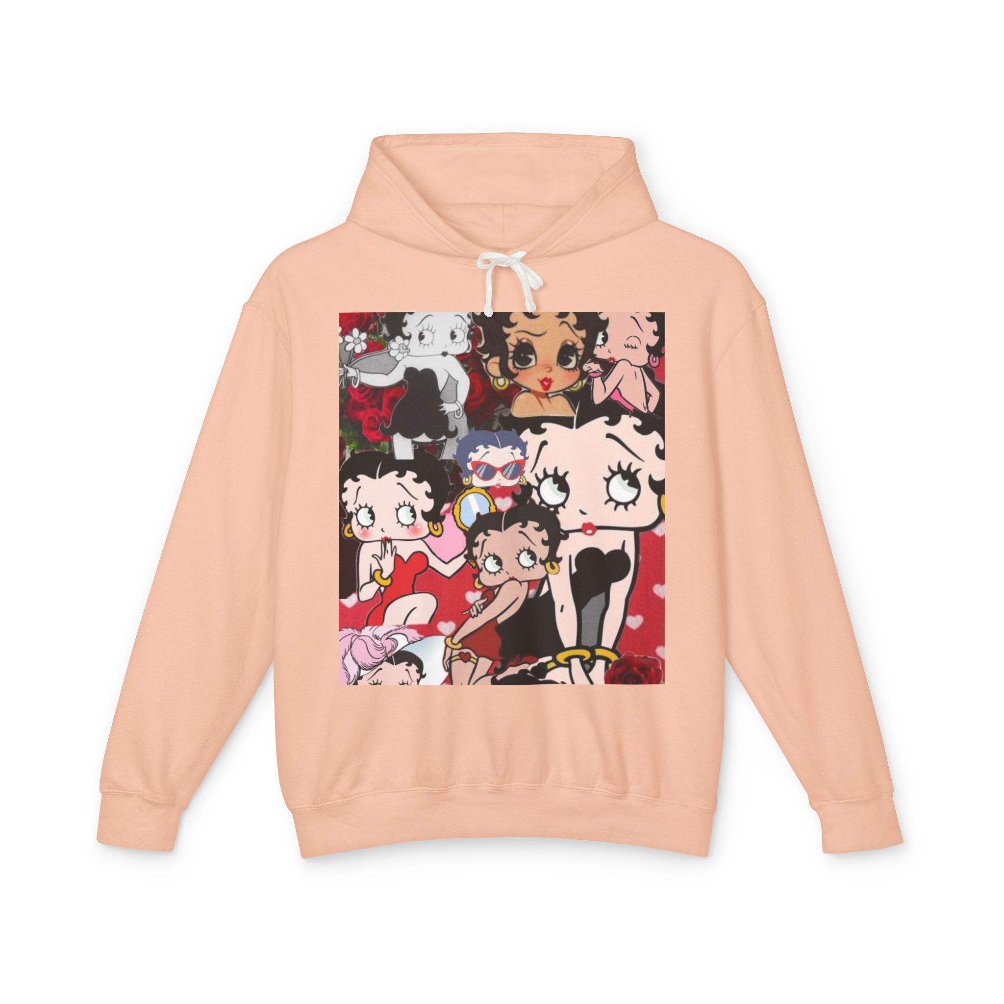 Cute Betty Boop Inspired Unisex Hoodie, Lightweight Hooded Sweatshirt for Women and Men, Gift for Friends, Cozy Fashion, Casual Wear, [...]