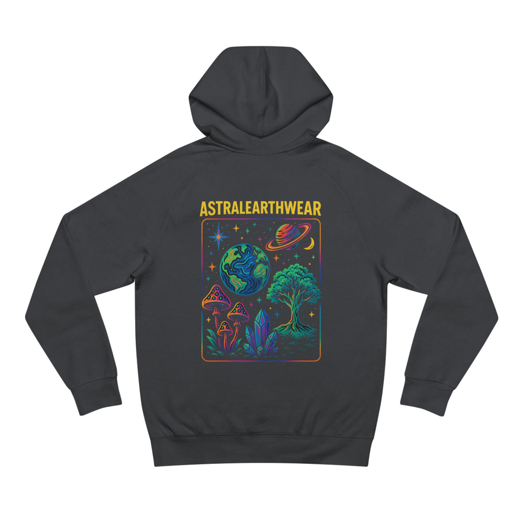 Astral Earth Hoodie - Unisex, Trendy Graphic Sweatshirt for Nature Lovers, Cozy Casual Wear for Festivals, Perfect Gift