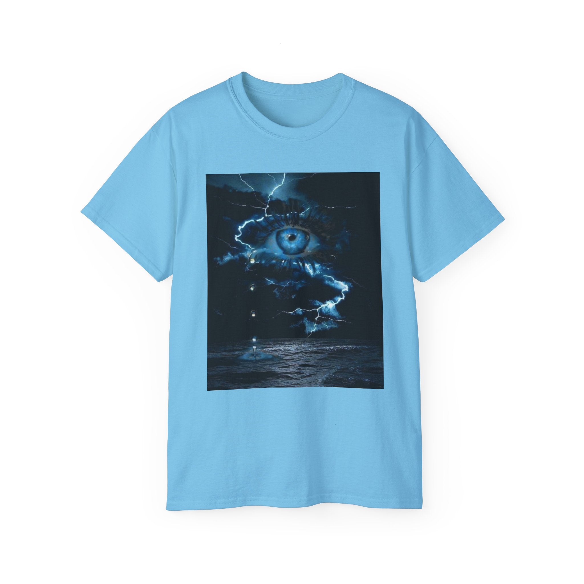 Mystical Eye Graphic Tee, Unisex Cotton T-Shirt, Spiritual Shirt, Casual Wear for Art Lovers, Gift for Birthdays, Festivals