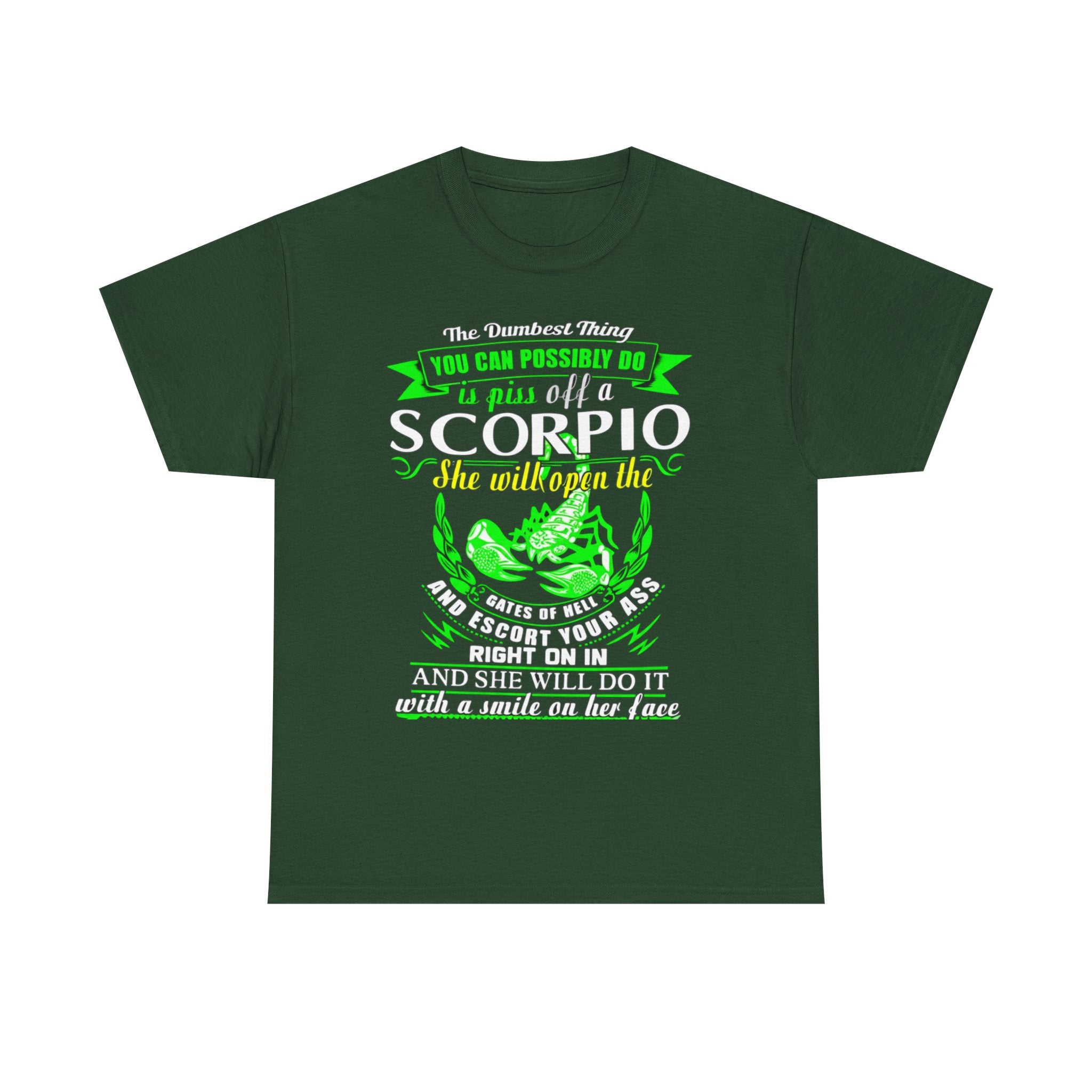 Scorpio Quote Tee, Unisex Heavy Cotton T-Shirt for Astrology Lovers, Birthday Gift, Zodiac Apparel, Unique Graphic Tee