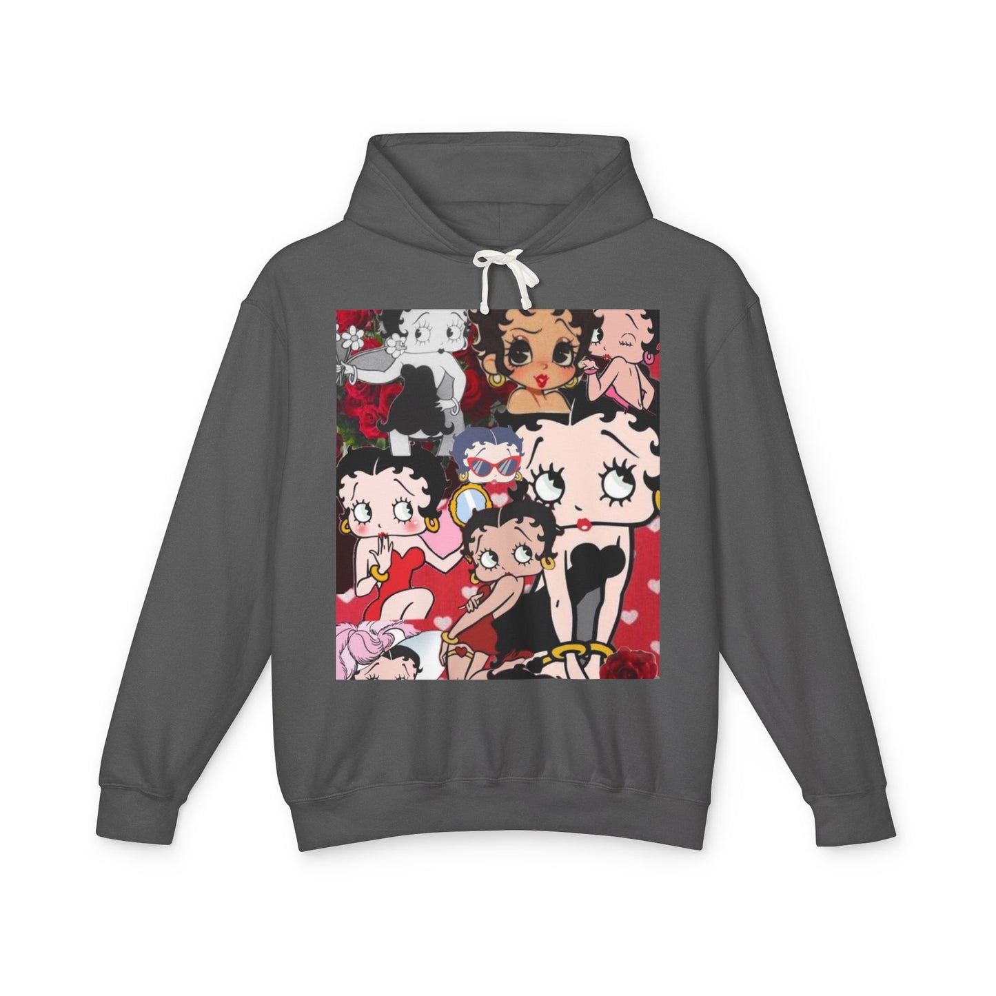 Cute Betty Boop Inspired Unisex Hoodie, Lightweight Hooded Sweatshirt for Women and Men, Gift for Friends, Cozy Fashion, Casual Wear, [...]