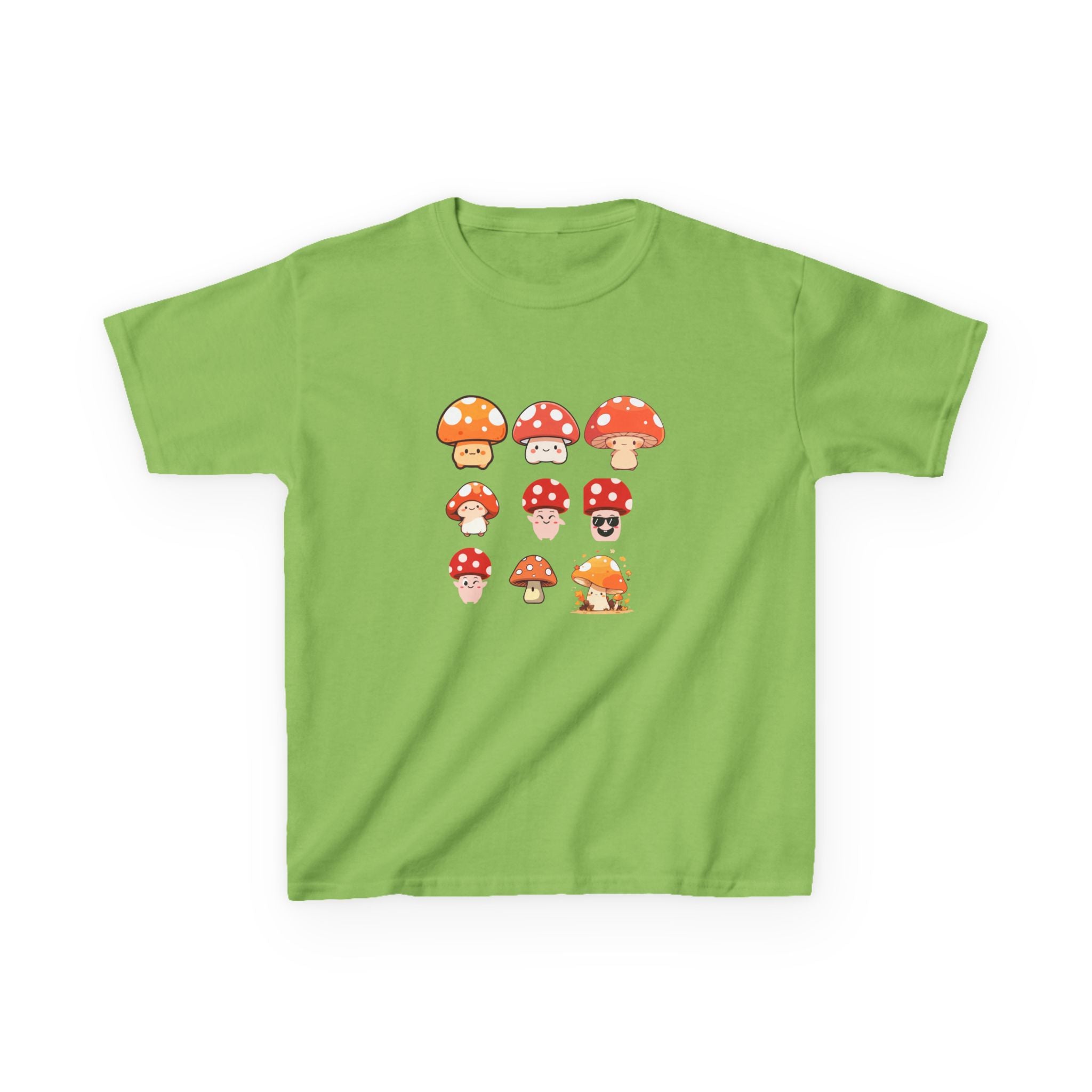 Cute Mushroom Kids Tee, Mushroom Graphic Shirt, Fun Kids T-Shirt for Nature Lovers, Children's Gift, Summer Adventure Wear