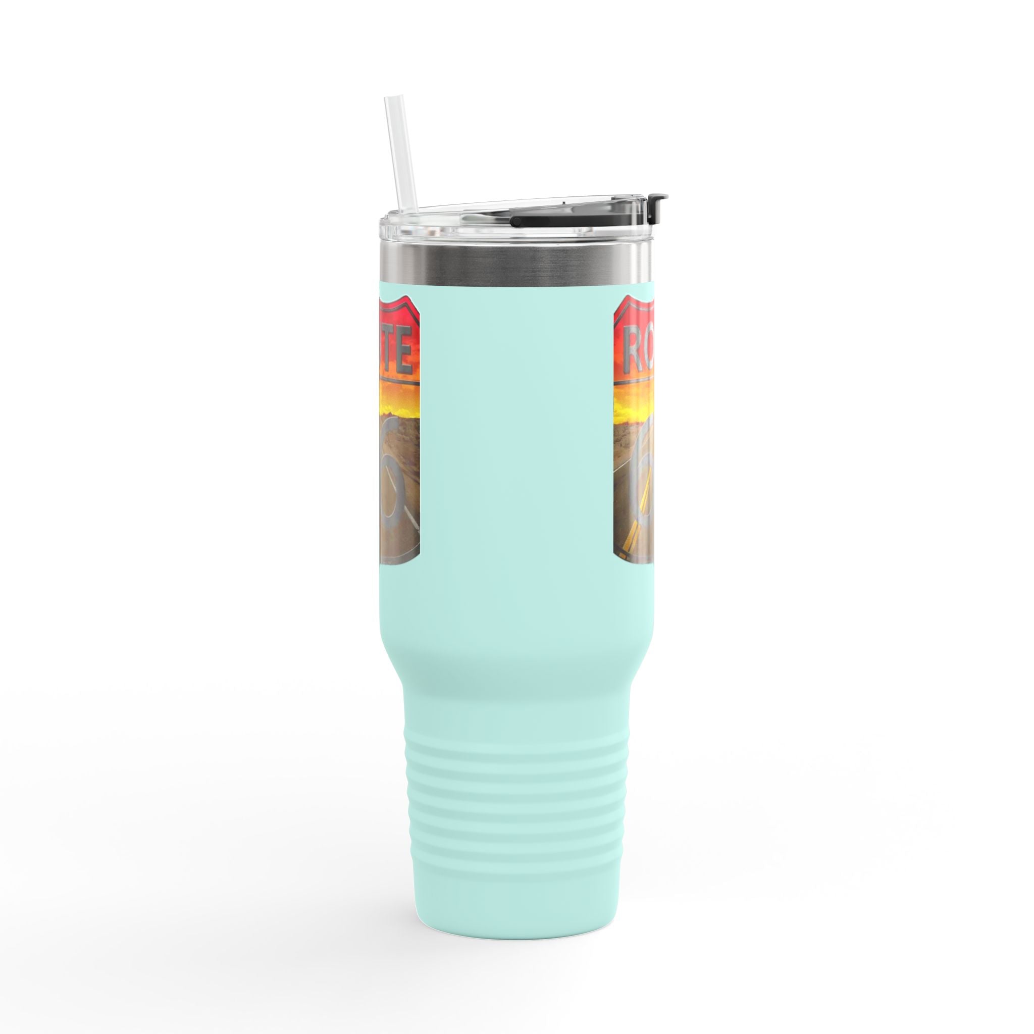 Route 66 Insulated Travel Mug - 40oz Adventure Cup for Road Trips