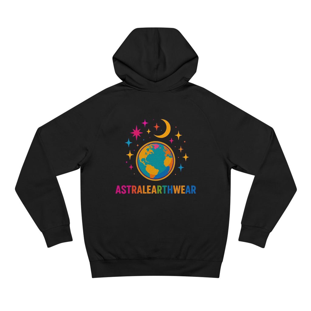 Astral Earthwear Unisex Hoodie, Cozy Gift for Space Lovers, Astrology Apparel, Everyday Sweatshirt, Ideal for Birthdays