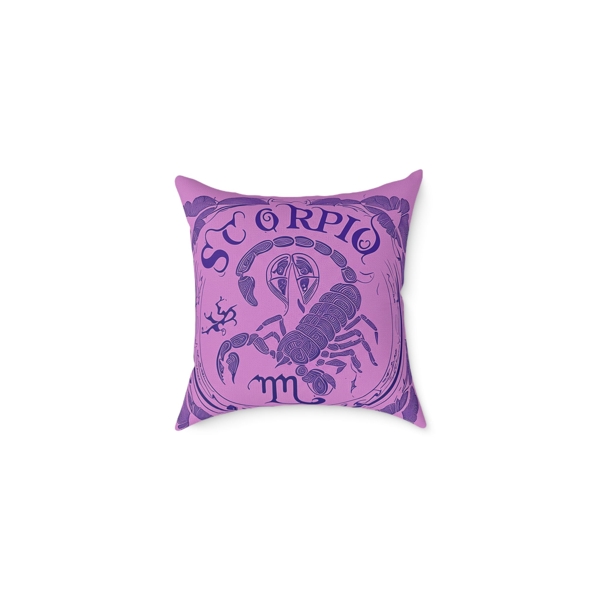 Astrology-Themed Decorative Pillow, Scorpio Zodiac Throw Cushion, Unique Home Decor, Horoscope Gift, Birthday Surprise, Boho Room Accent