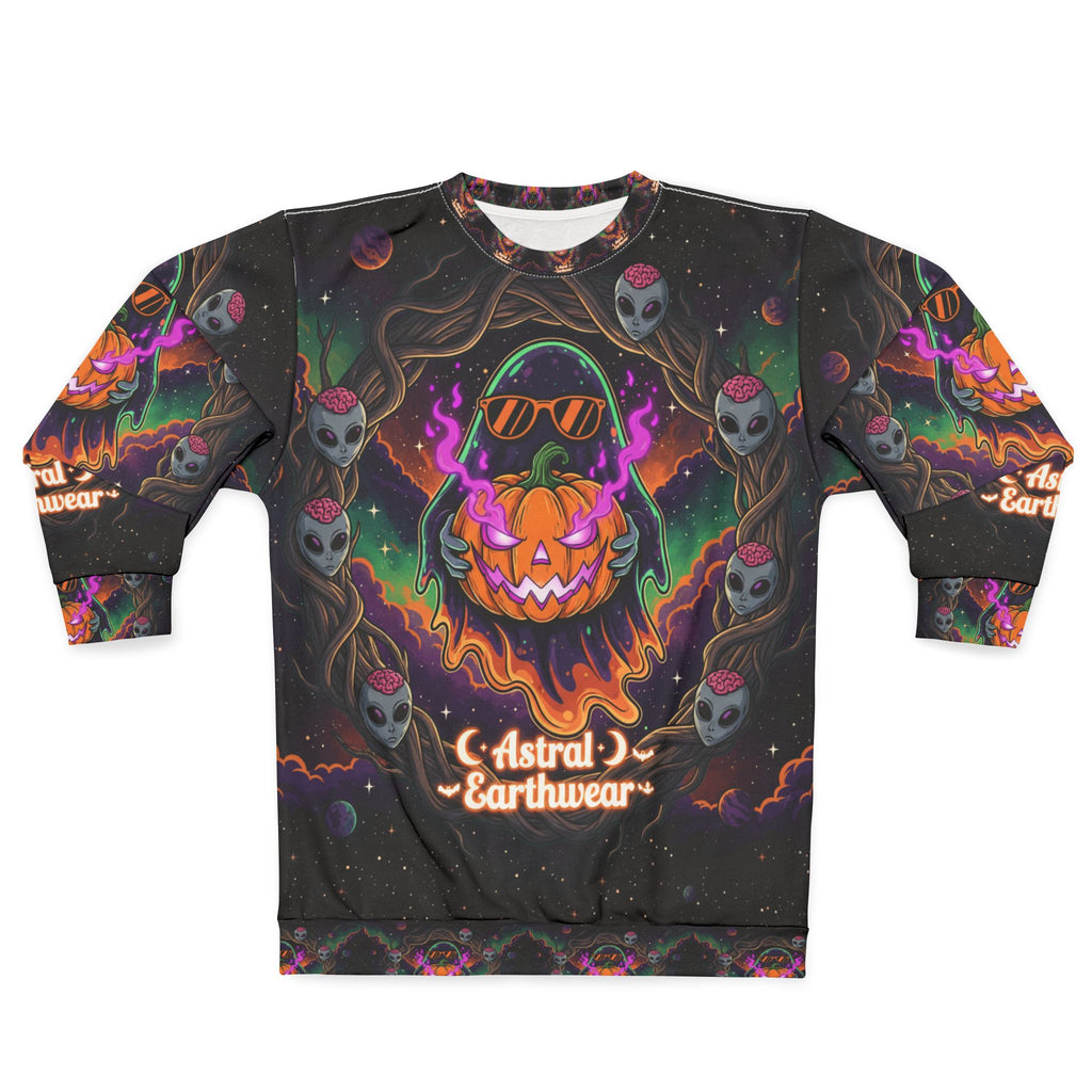 Astral Earthwear Unisex Sweatshirt | Cozy Graphic Sweatshirt for Halloween, Festival, Casual Wear, Unique Gift, Streetwear