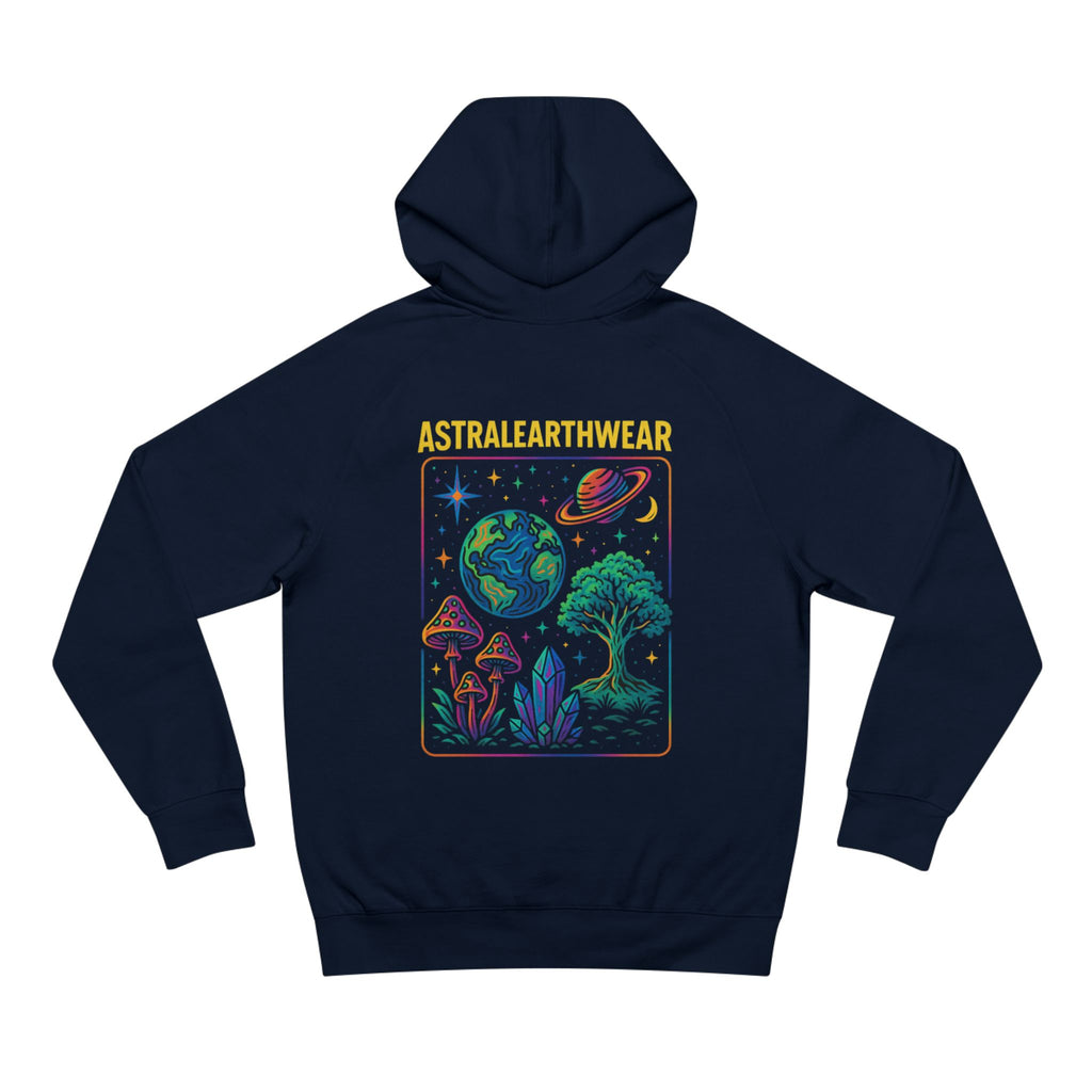 Astral Earth Hoodie - Unisex, Trendy Graphic Sweatshirt for Nature Lovers, Cozy Casual Wear for Festivals, Perfect Gift