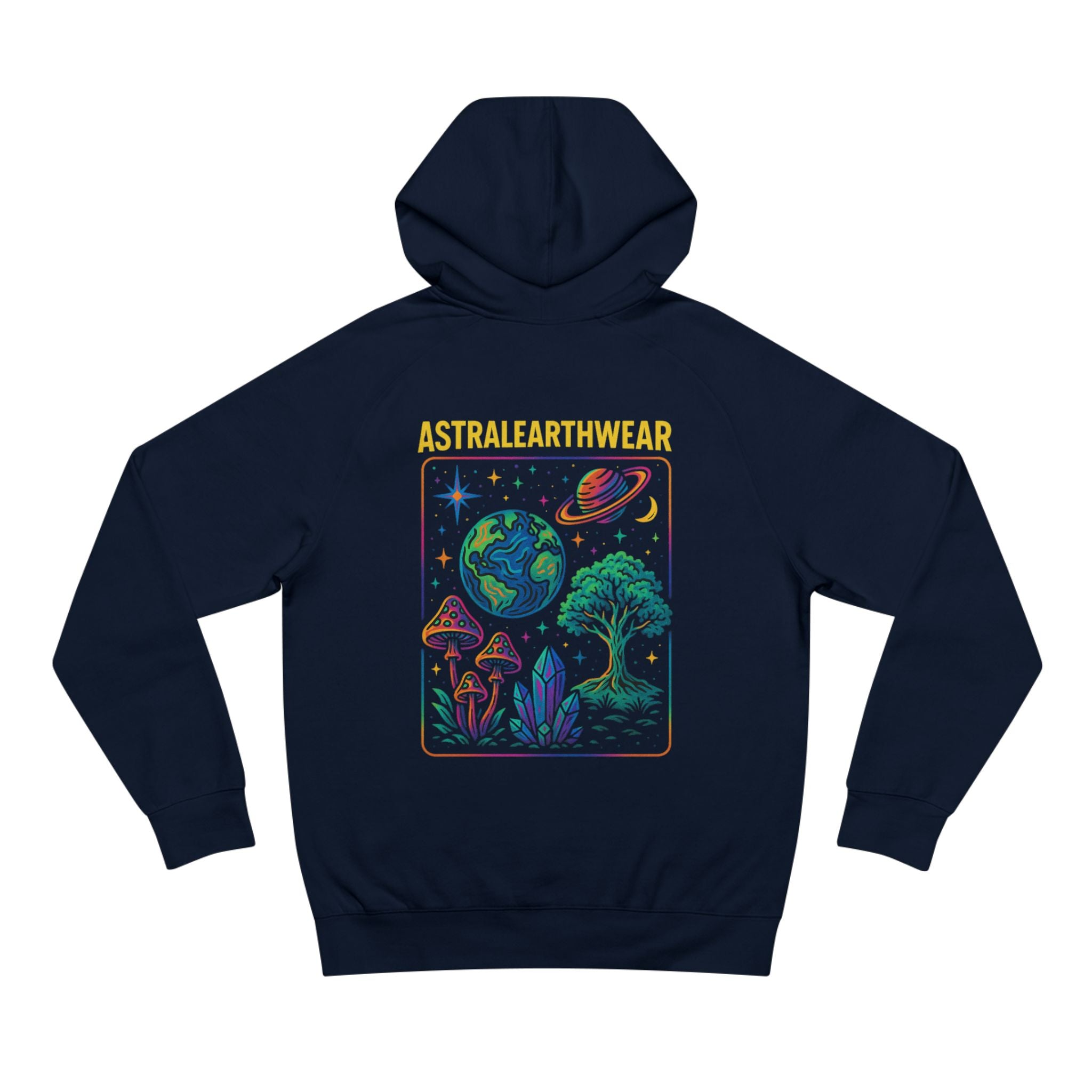 Astral Earth Hoodie - Unisex, Trendy Graphic Sweatshirt for Nature Lovers, Cozy Casual Wear for Festivals, Perfect Gift
