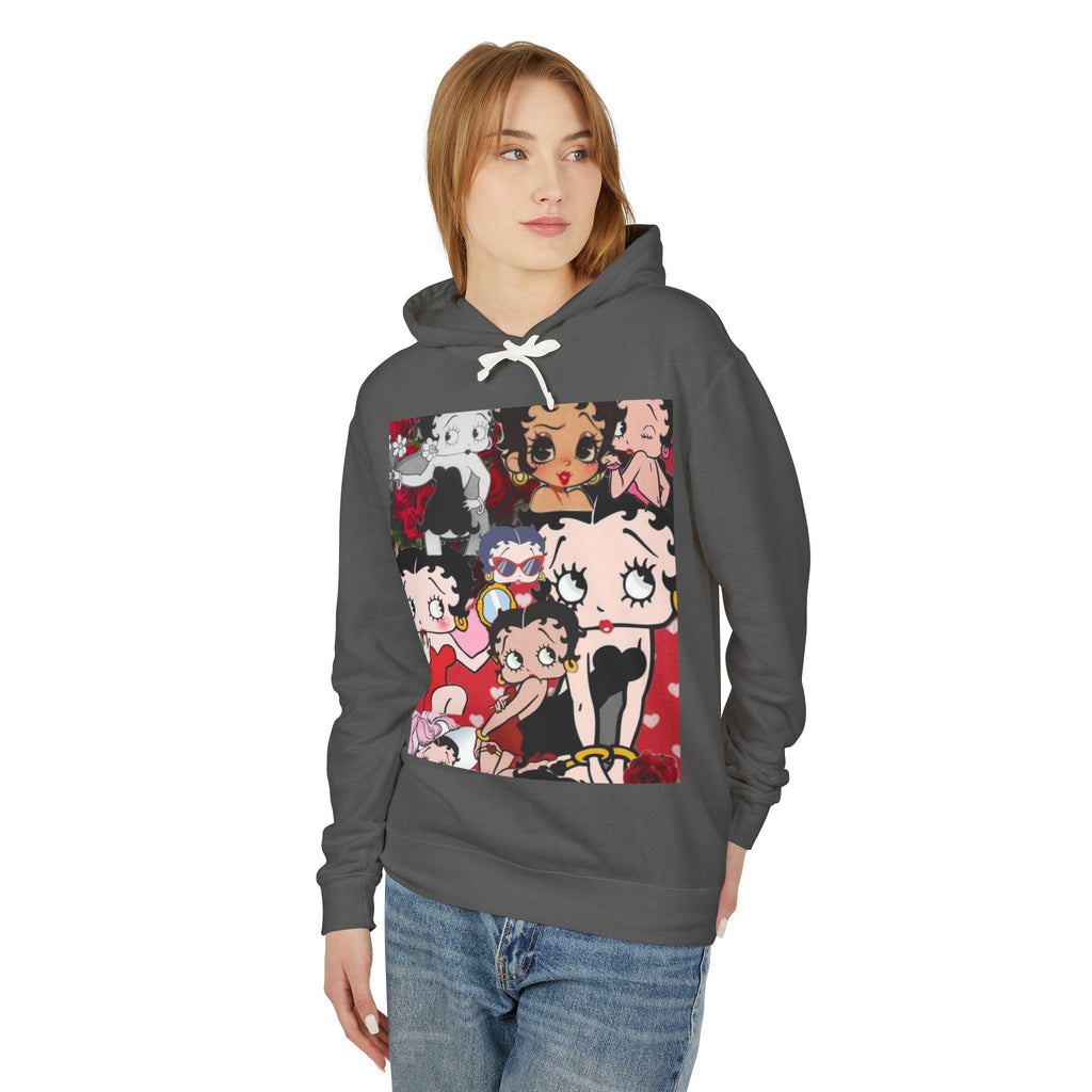 Cute Betty Boop Inspired Unisex Hoodie, Lightweight Hooded Sweatshirt for Women and Men, Gift for Friends, Cozy Fashion, Casual Wear, [...]