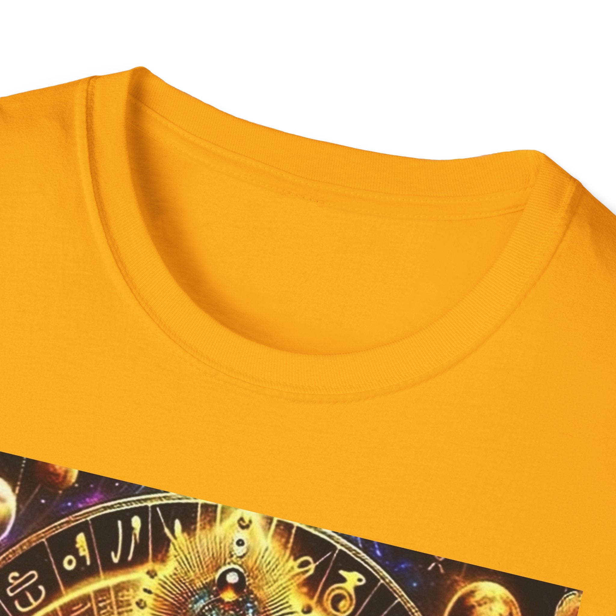 Cosmic Vibes Unisex T-Shirt, Spiritual Tee, Ankh Design Shirt, Festival Wear, Gift for Mystic Souls, Meditation Apparel