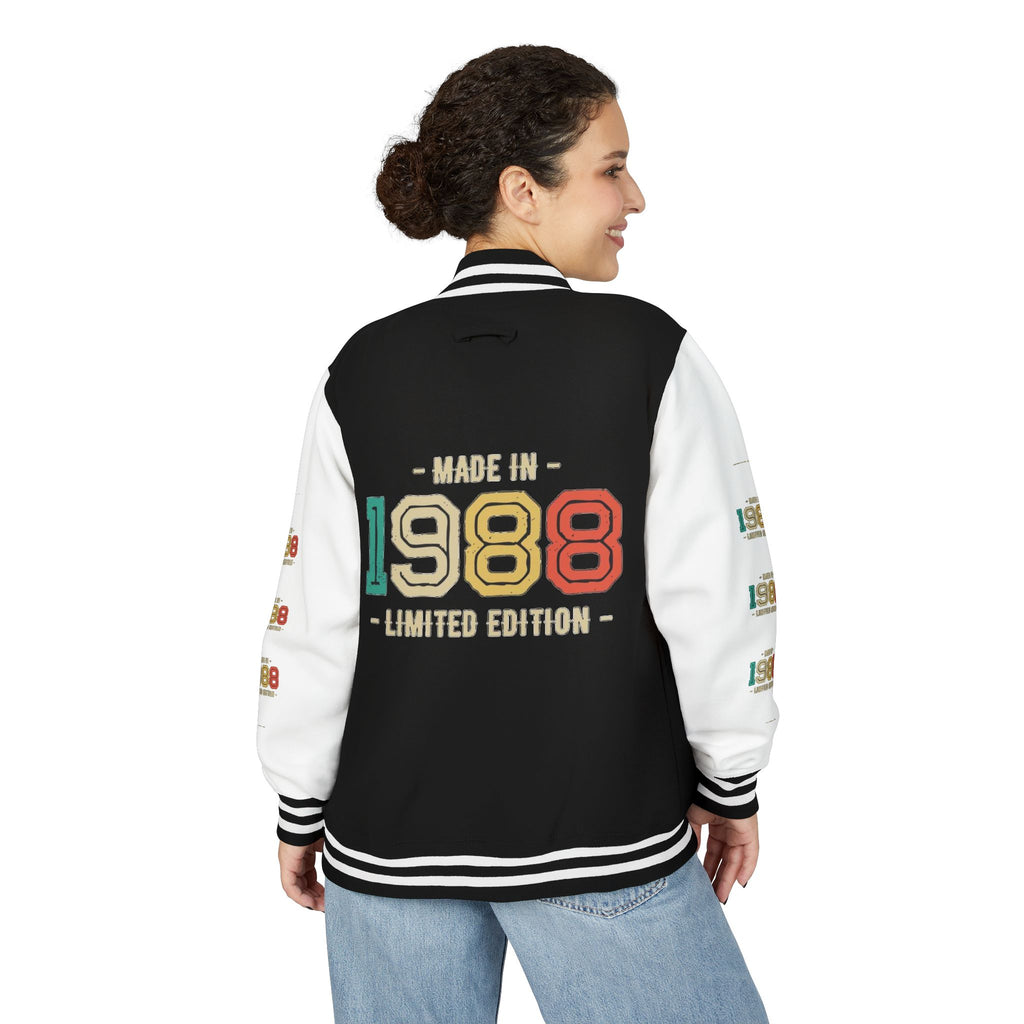 Unisex Heavyweight Letterman Jacket - Nostalgia & Comfort for 1980s Lovers, Perfect for Cozy Nights, Gifts for Birthdays, Class [...]