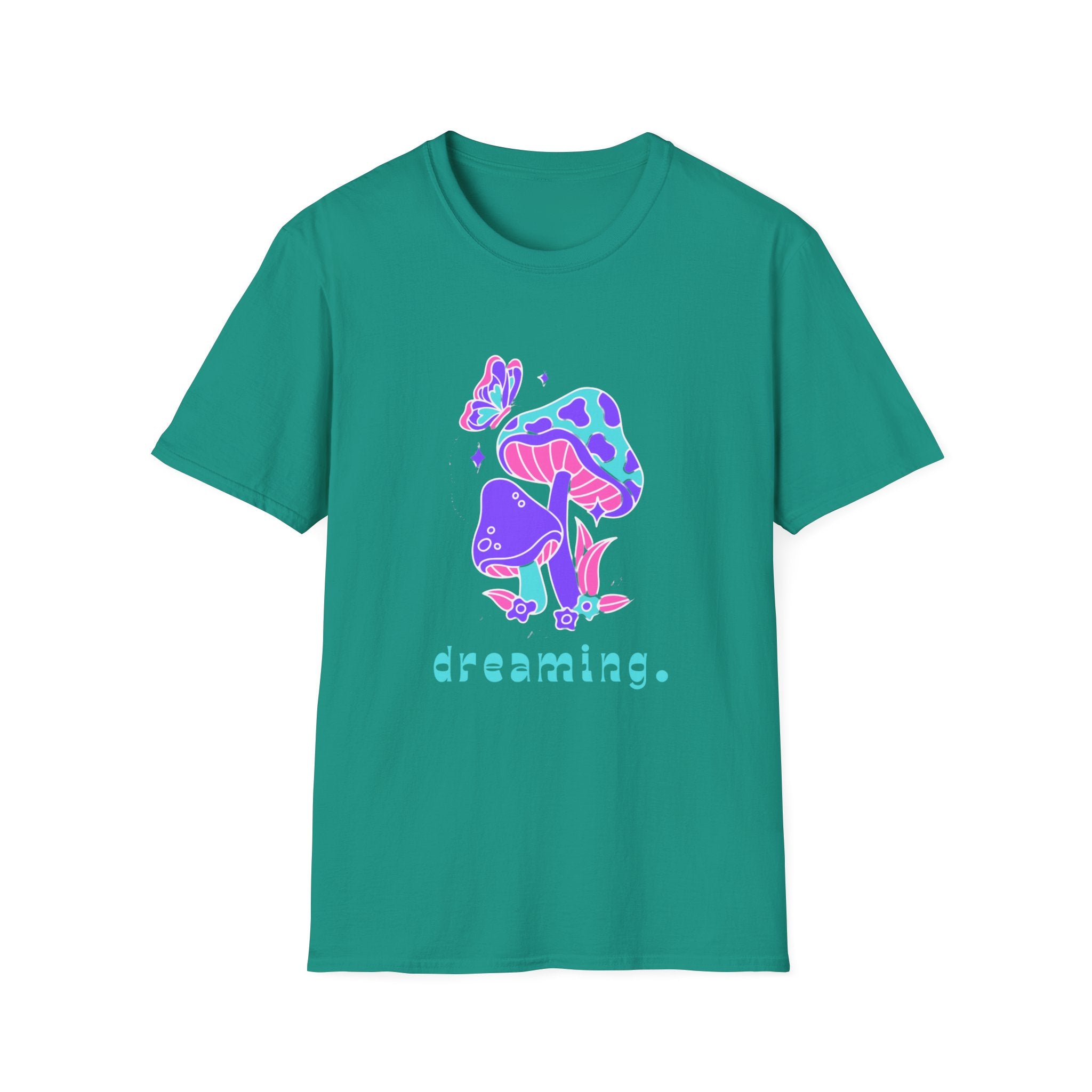 Dreamy Unisex Softstyle T-Shirt, Whimsical Shirt, Casual Wear, Nature Lover Gift, Eco-Friendly Tee, Unique Graphic Tee