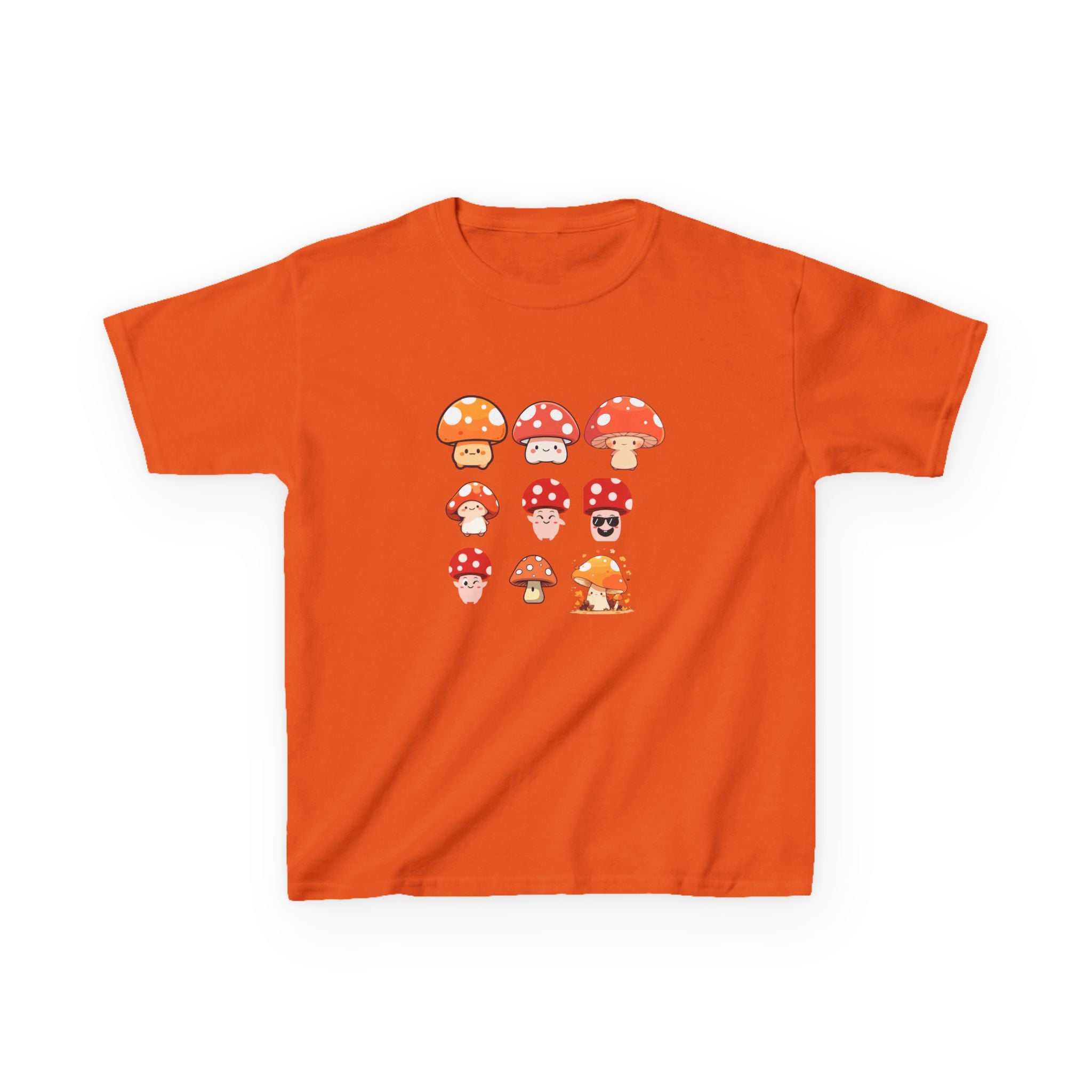 Cute Mushroom Kids Tee, Mushroom Graphic Shirt, Fun Kids T-Shirt for Nature Lovers, Children's Gift, Summer Adventure Wear