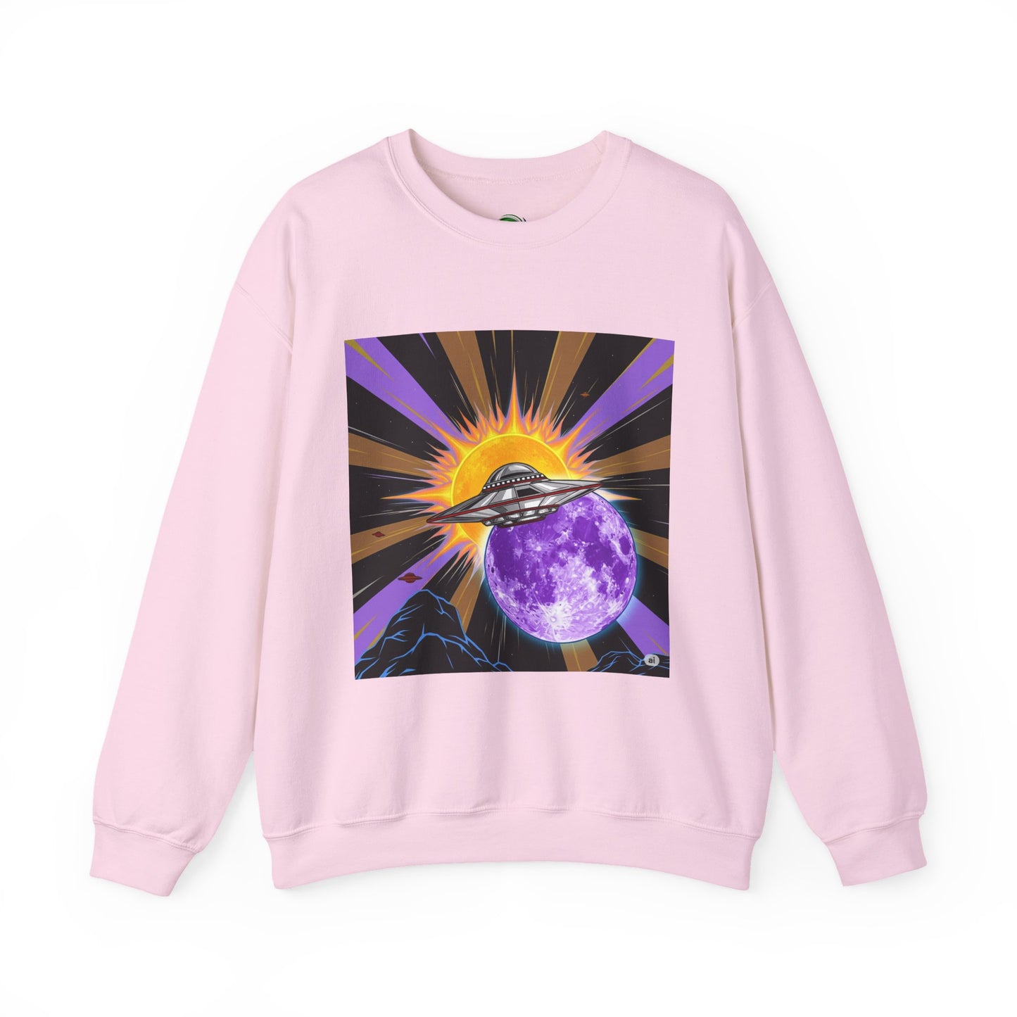 Cosmic Vibes Crewneck Sweatshirt, UFO Graphic Sweatshirt, Unisex Space Sweatshirt, Retro Astronaut Apparel, Gifts for Space Lovers, [...]