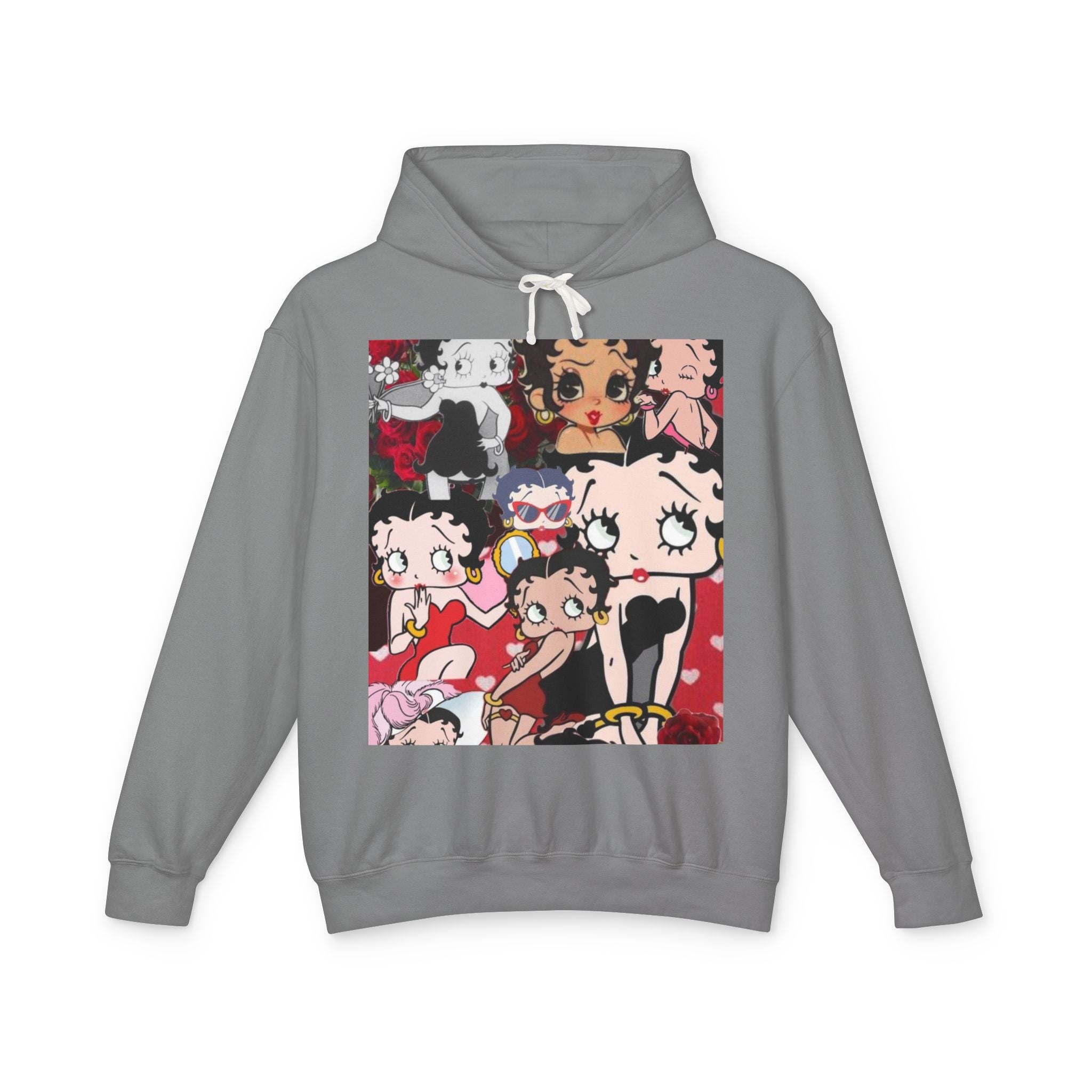 Cute Betty Boop Inspired Unisex Hoodie, Lightweight Hooded Sweatshirt for Women and Men, Gift for Friends, Cozy Fashion, Casual Wear, [...]
