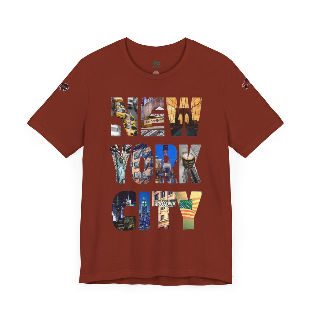 New York City & Bills Graphic Tee - Unisex Jersey Short Sleeve Shirt for Sports Fans