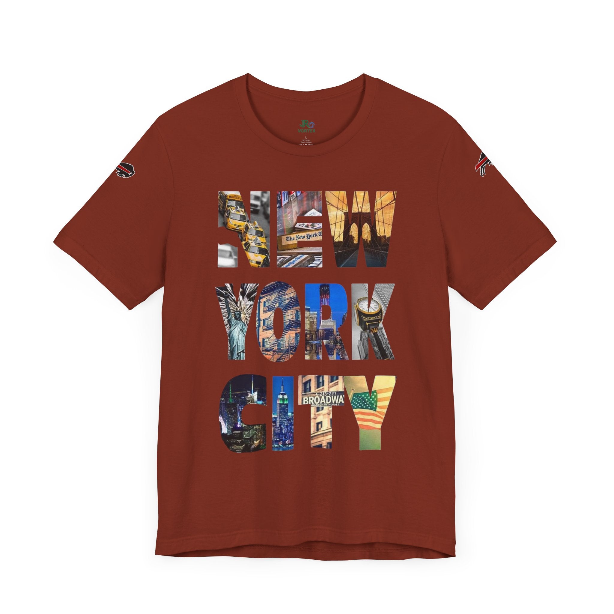 New York City & Bills Graphic Tee - Unisex Jersey Short Sleeve Shirt for Sports Fans