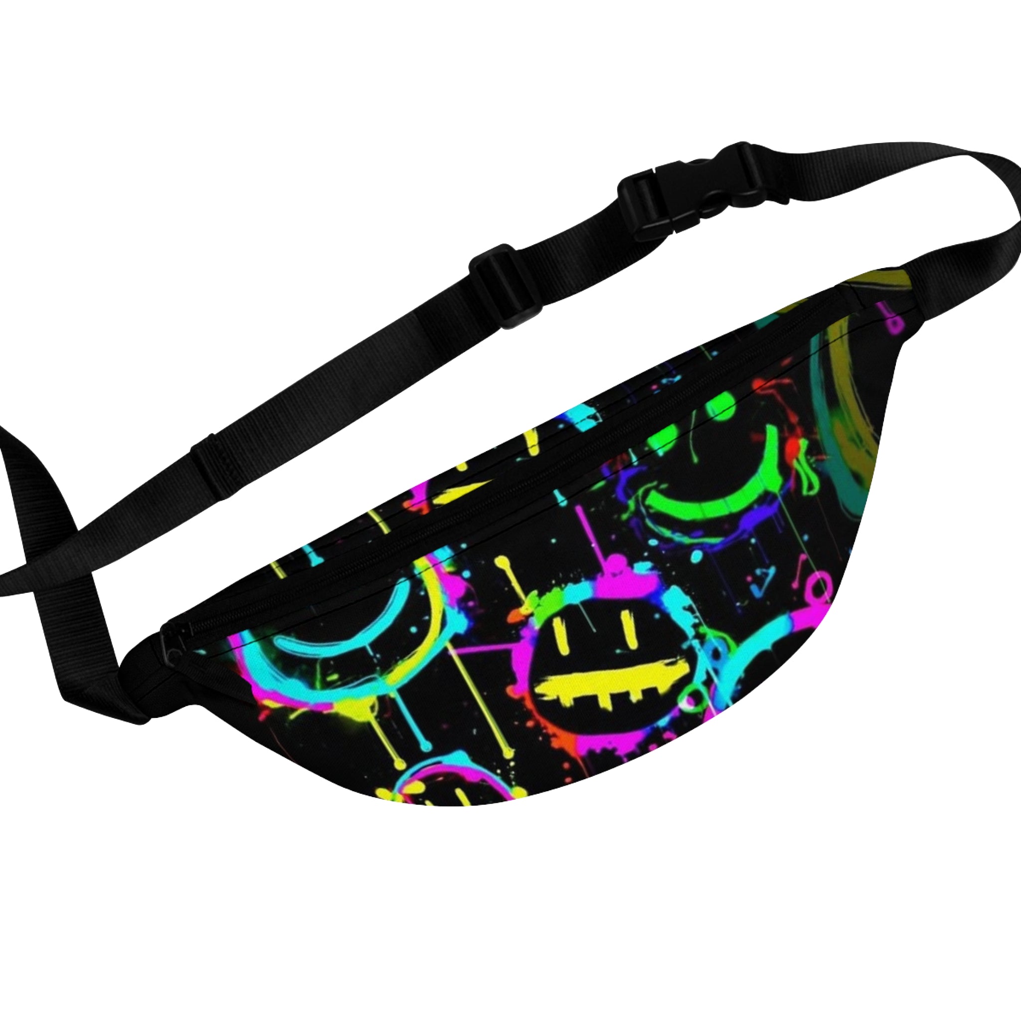 Vibrant Neon Fanny Pack, Colorful Waist Bag, Festival Accessories, Hip Bag for Outdoor Adventures, Fun Streetwear