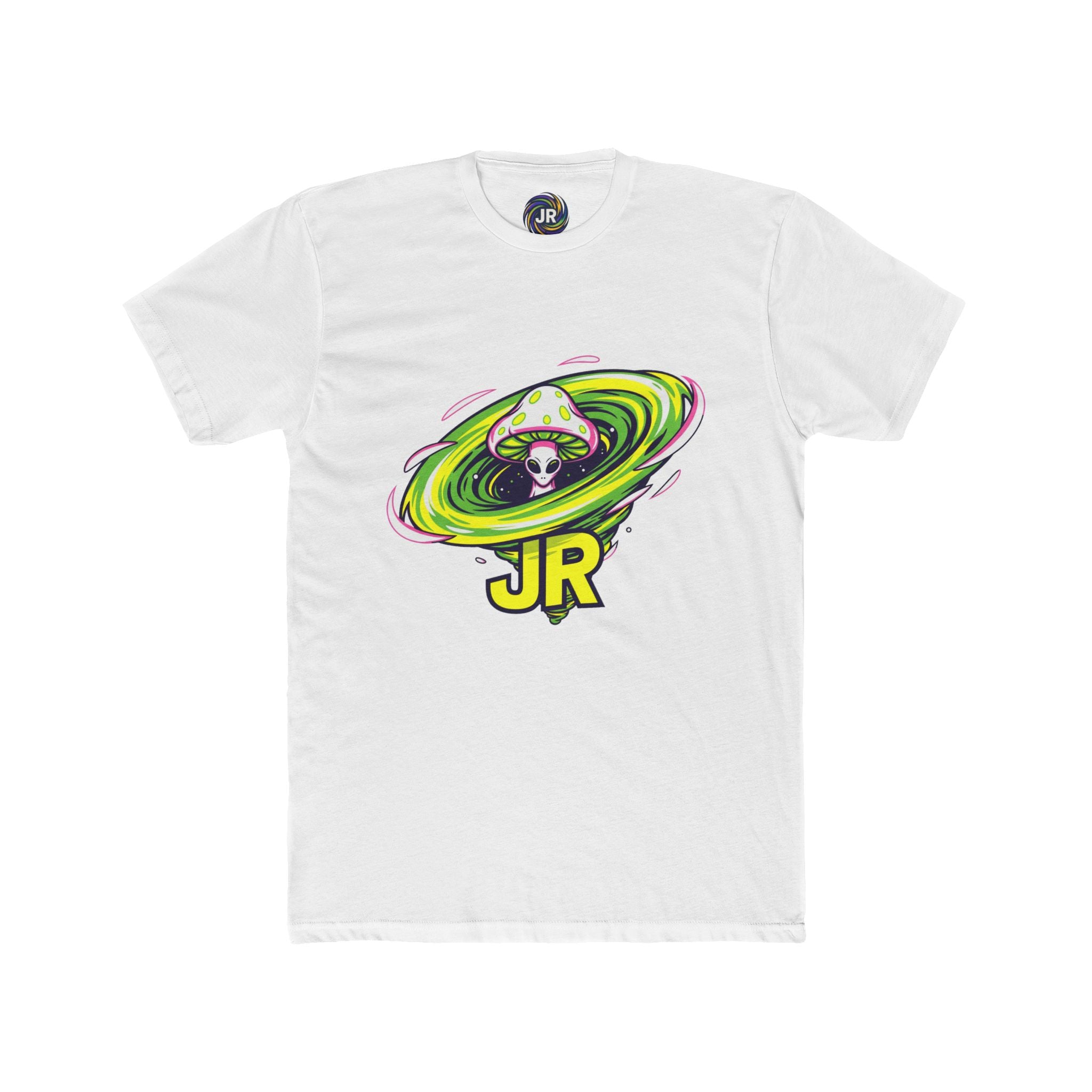 Vibrant Alien Graphic Tee, Unisex Cotton Crew Shirt, Fun Casual Wear, Perfect for Parties, Gifts for Sci-Fi Lovers, Summer Fashion