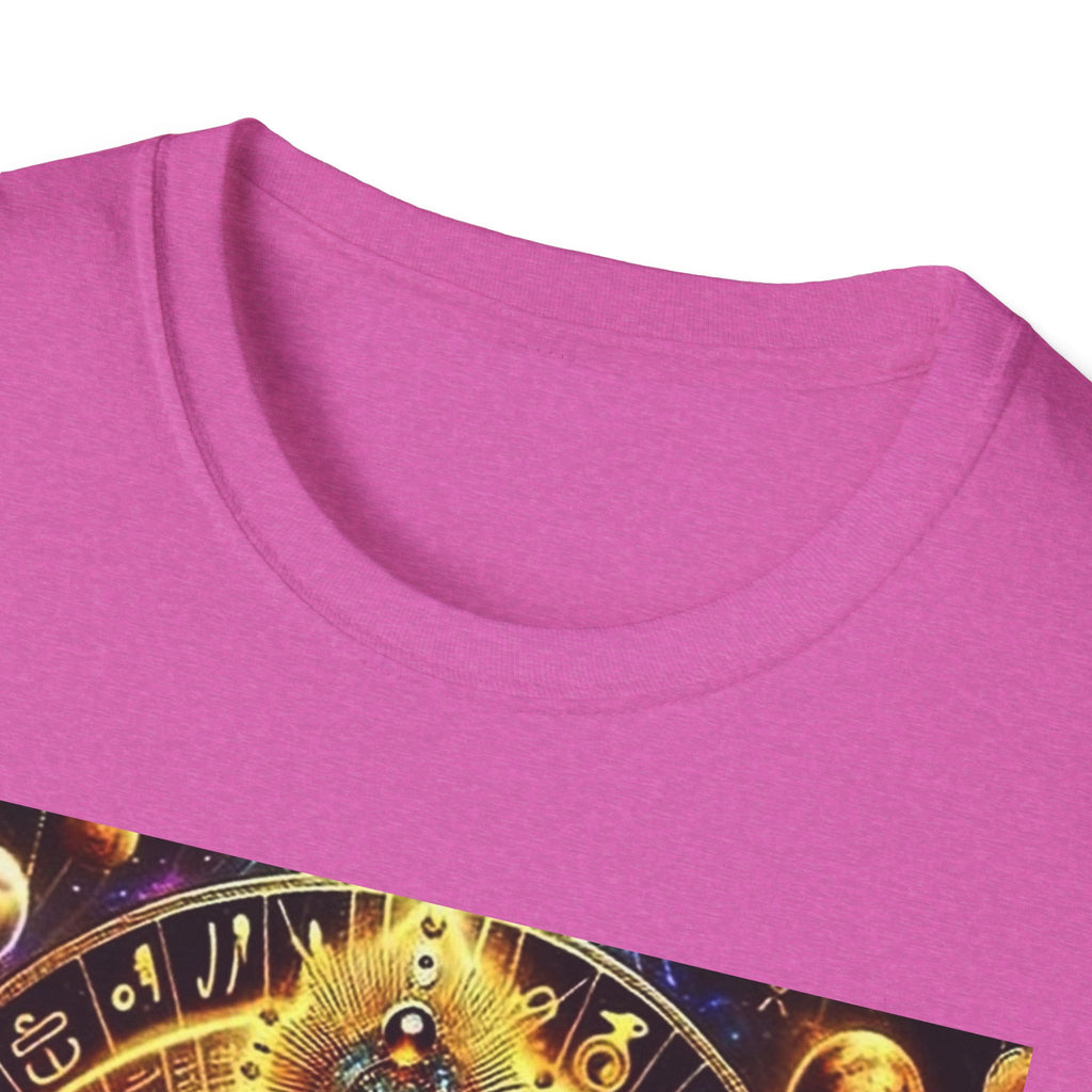Cosmic Vibes Unisex T-Shirt, Spiritual Tee, Ankh Design Shirt, Festival Wear, Gift for Mystic Souls, Meditation Apparel