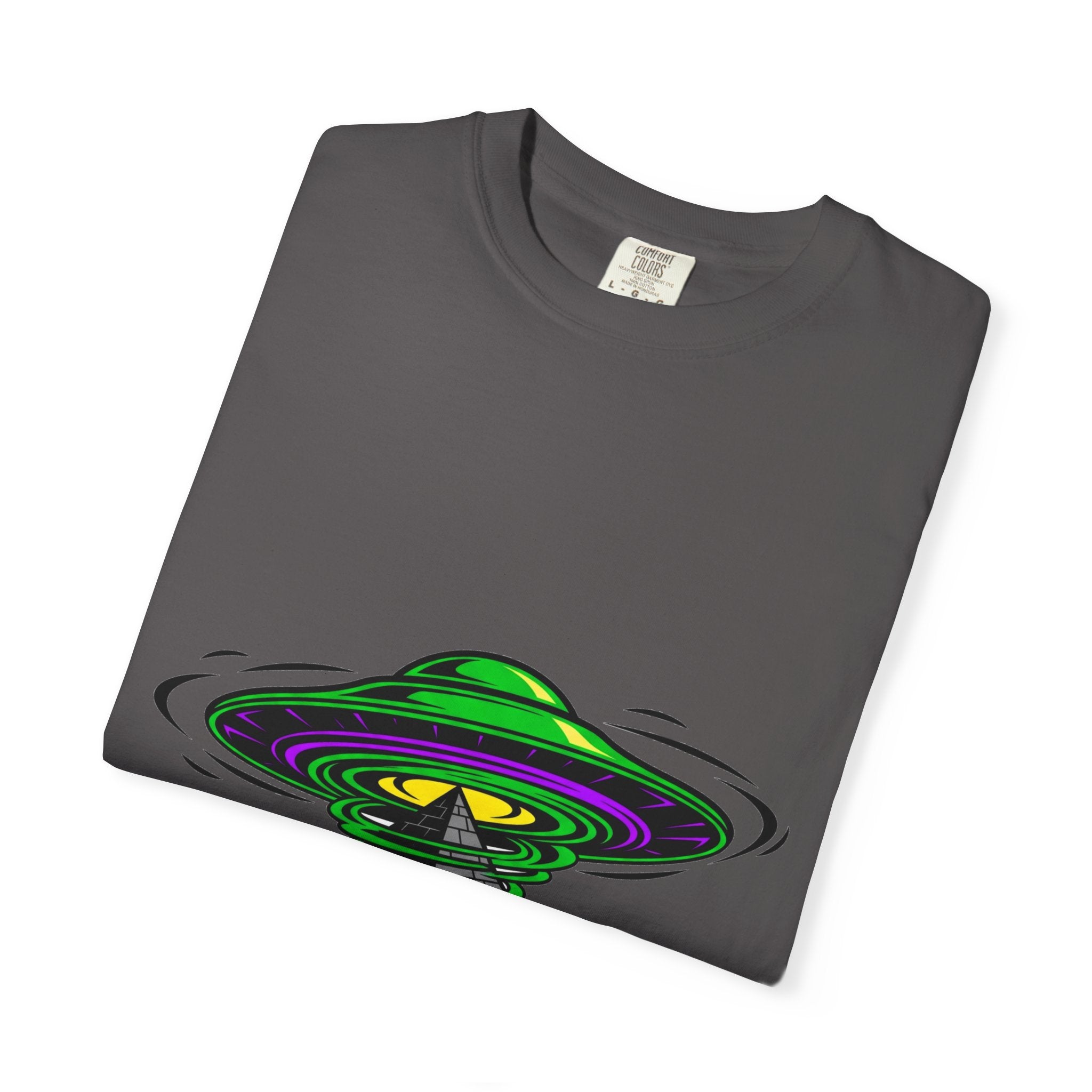 Alien Graphic T-Shirt, Cosmic Tee, Unisex Casual Wear, Perfect for Festivals, Gifts for Sci-Fi Fans, Unique Art Tee