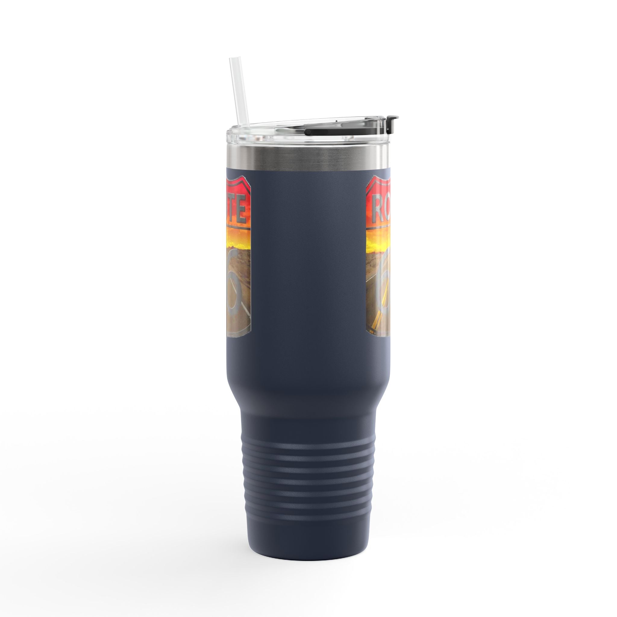 Route 66 Insulated Travel Mug - 40oz Adventure Cup for Road Trips