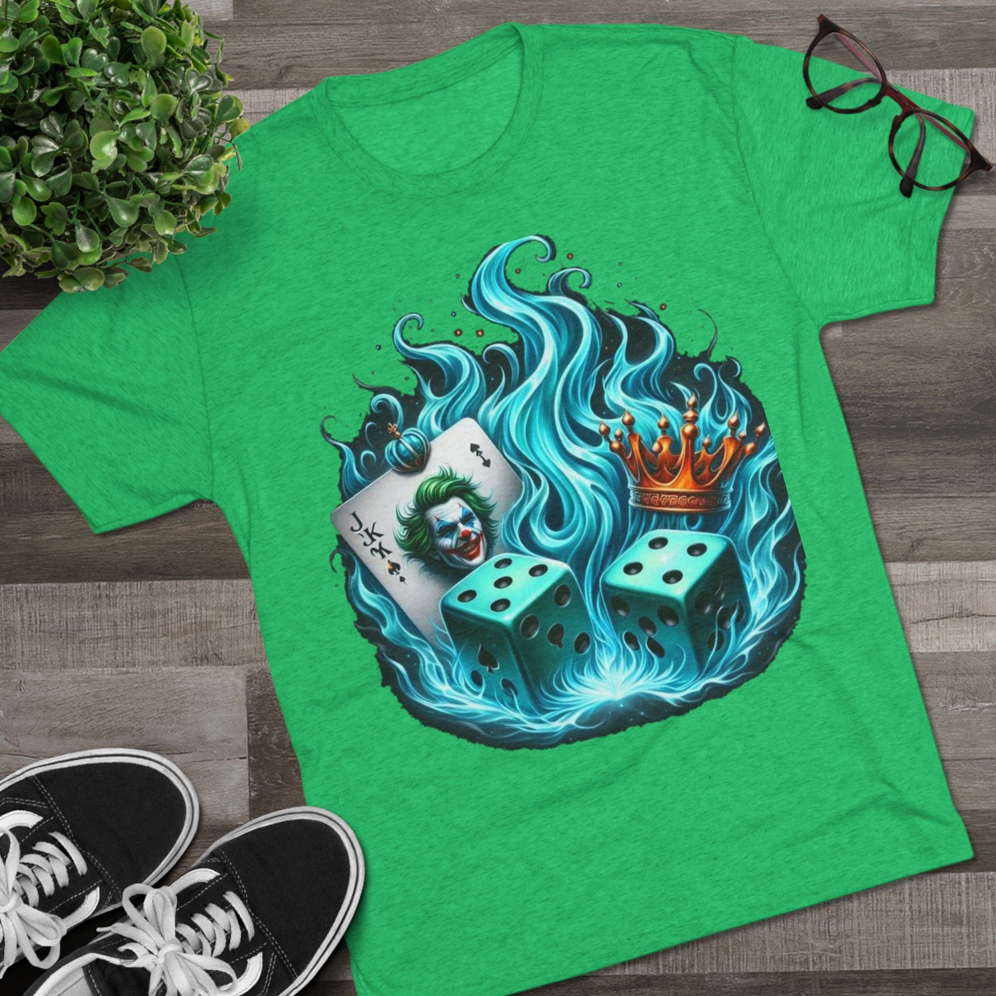 Gaming-Inspired Crew Tee: Joker Design, Cool Graphic T-Shirt, Casual Wear for Gamers, Perfect Gift for Game Night, Unique Collectible