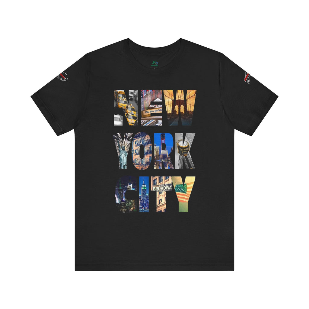 New York City & Bills Graphic Tee - Unisex Jersey Short Sleeve Shirt for Sports Fans