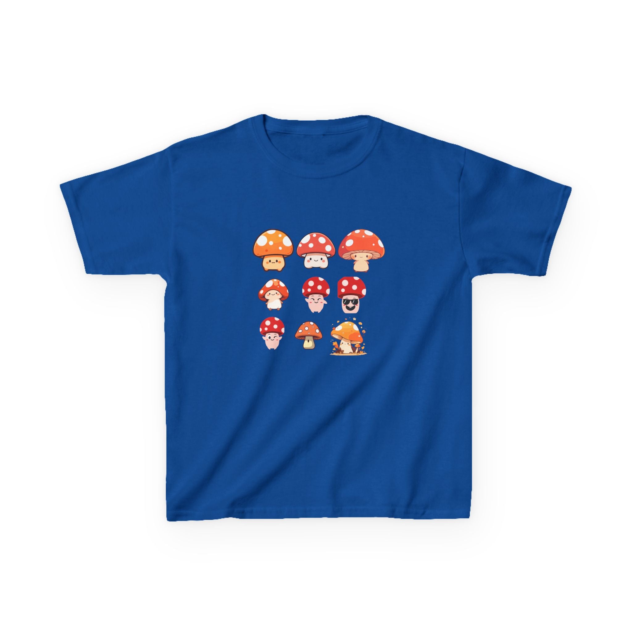 Cute Mushroom Kids Tee, Mushroom Graphic Shirt, Fun Kids T-Shirt for Nature Lovers, Children's Gift, Summer Adventure Wear