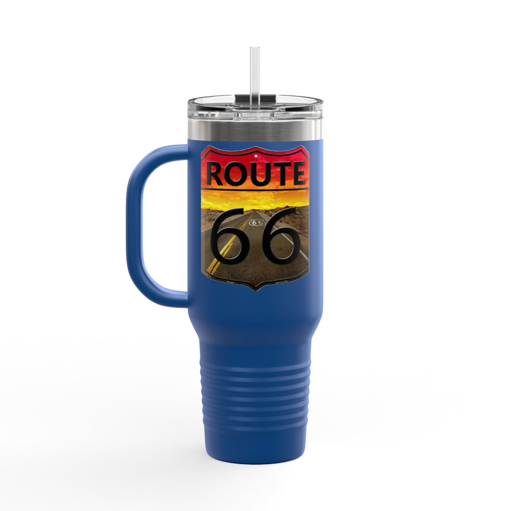 Route 66 Insulated Travel Mug - 40oz Adventure Cup for Road Trips