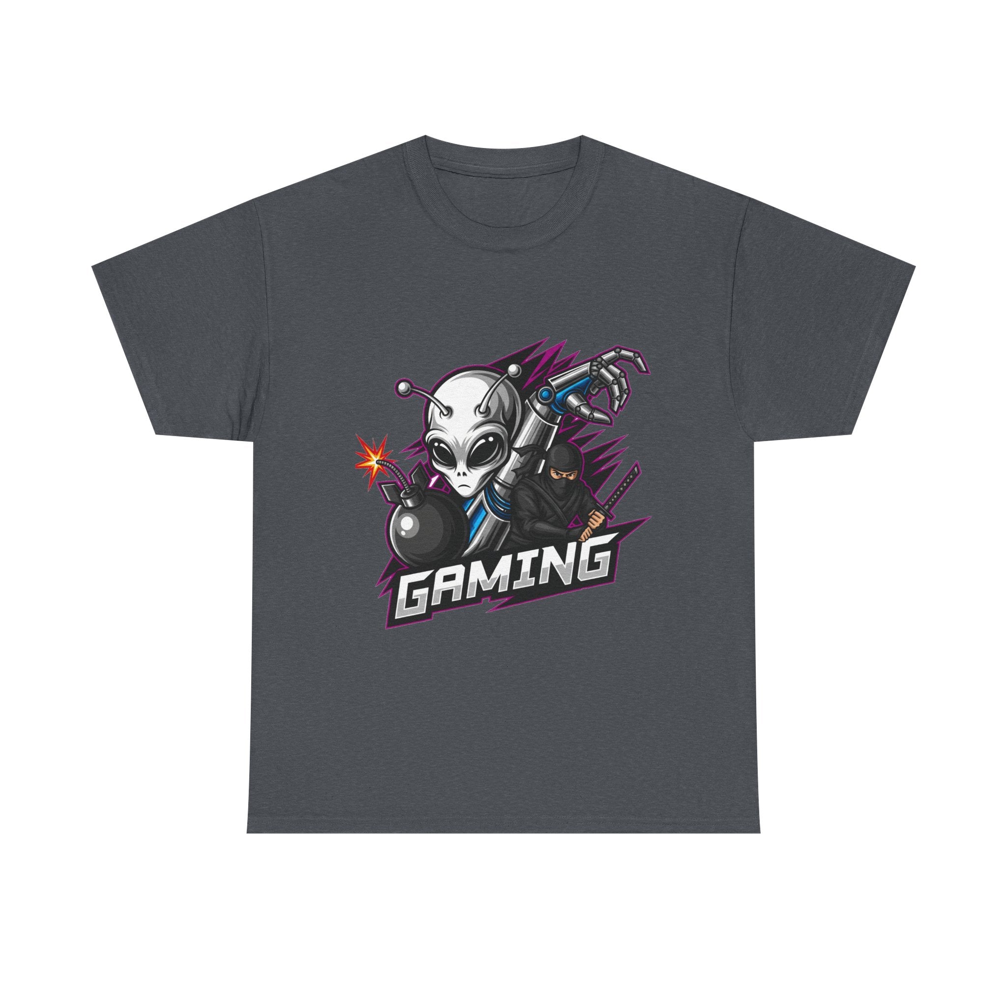Gaming Alien Unisex Cotton Tee - Perfect for Gamers, Casual Wear, Birthday Gifts, Gaming Events, Unique Apparel