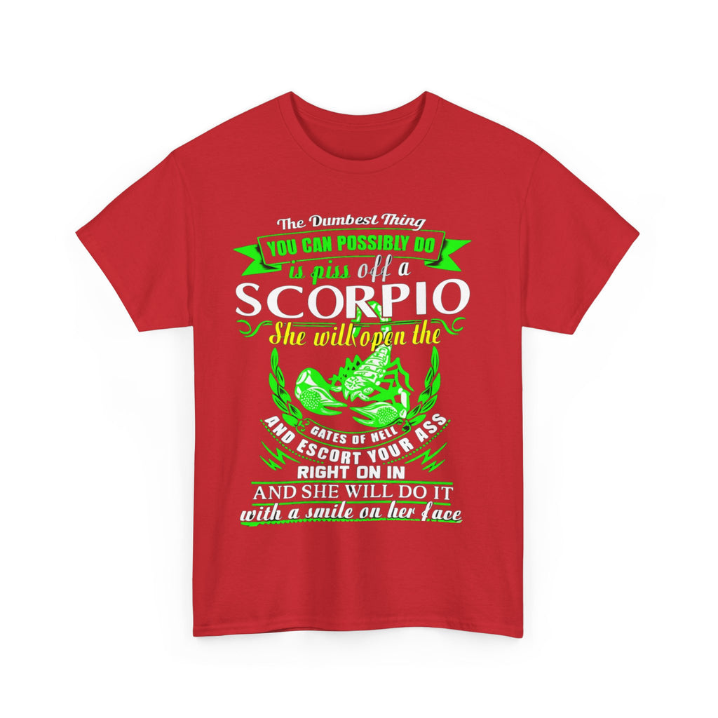 Scorpio Quote Tee, Unisex Heavy Cotton T-Shirt for Astrology Lovers, Birthday Gift, Zodiac Apparel, Unique Graphic Tee