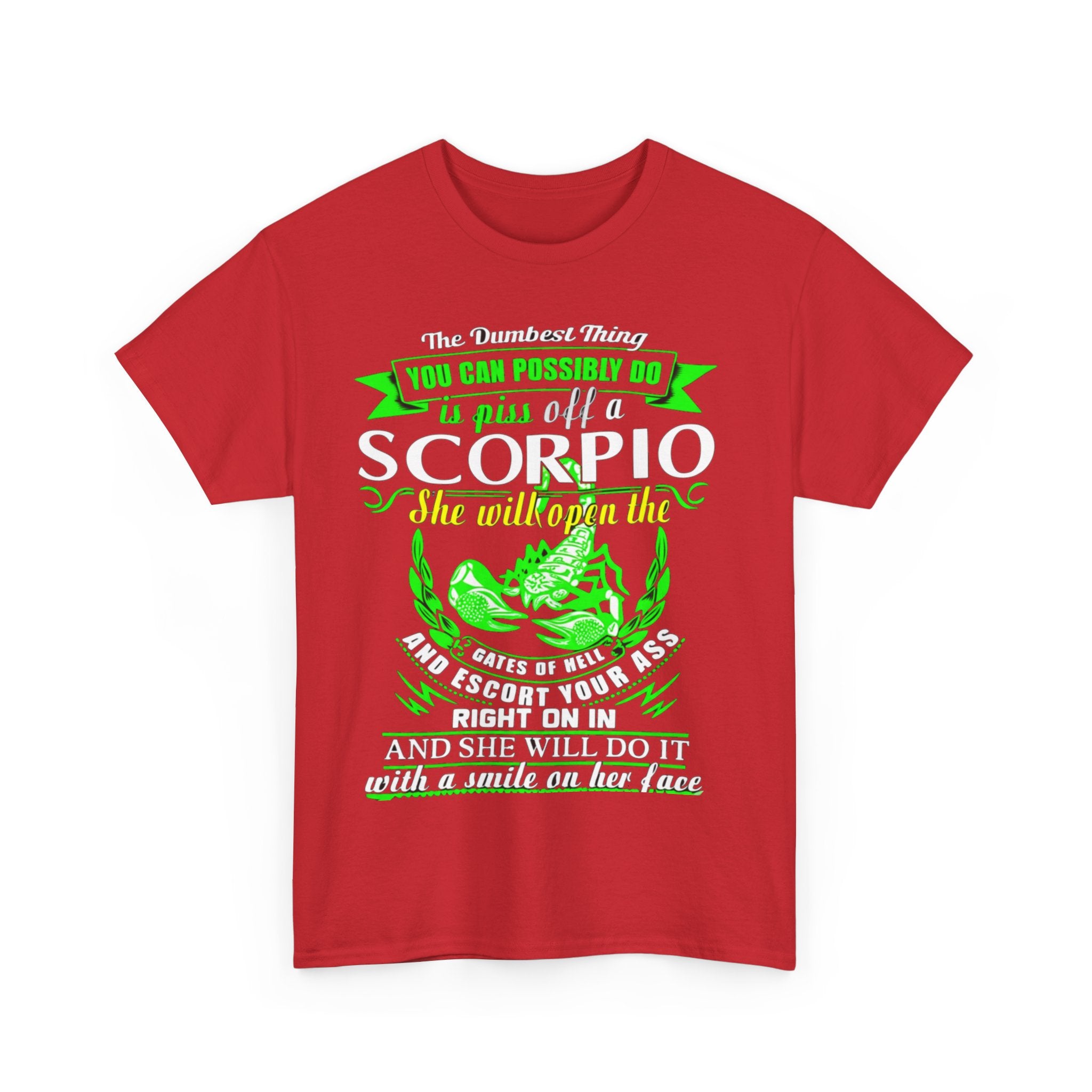Scorpio Quote Tee, Unisex Heavy Cotton T-Shirt for Astrology Lovers, Birthday Gift, Zodiac Apparel, Unique Graphic Tee
